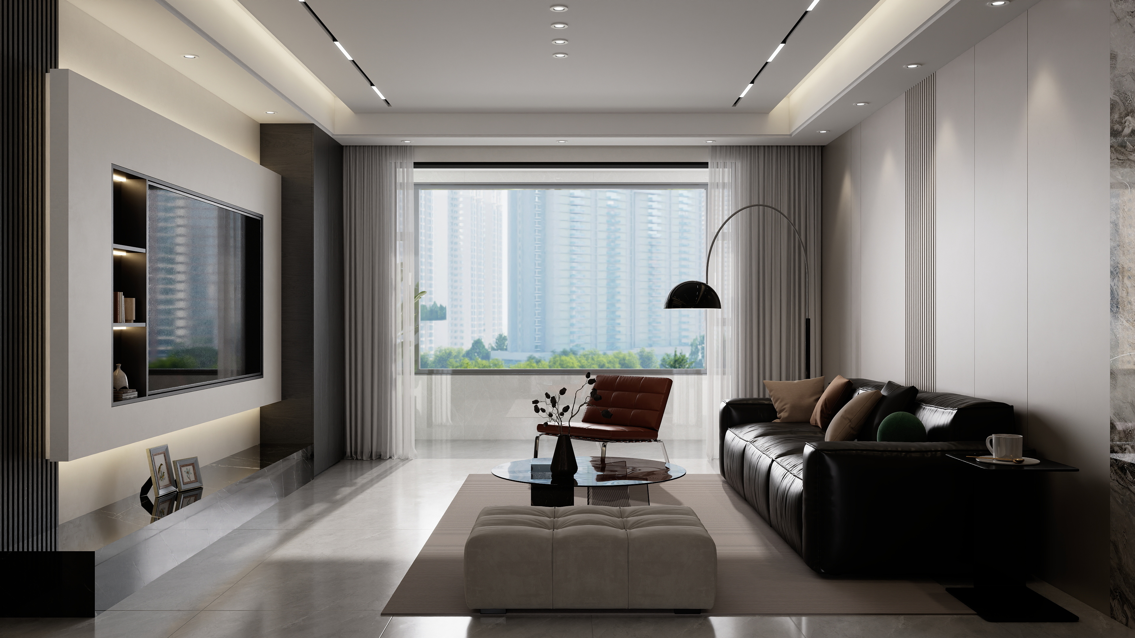 庄育霖-悦心润苑97平现代2室装修效果图