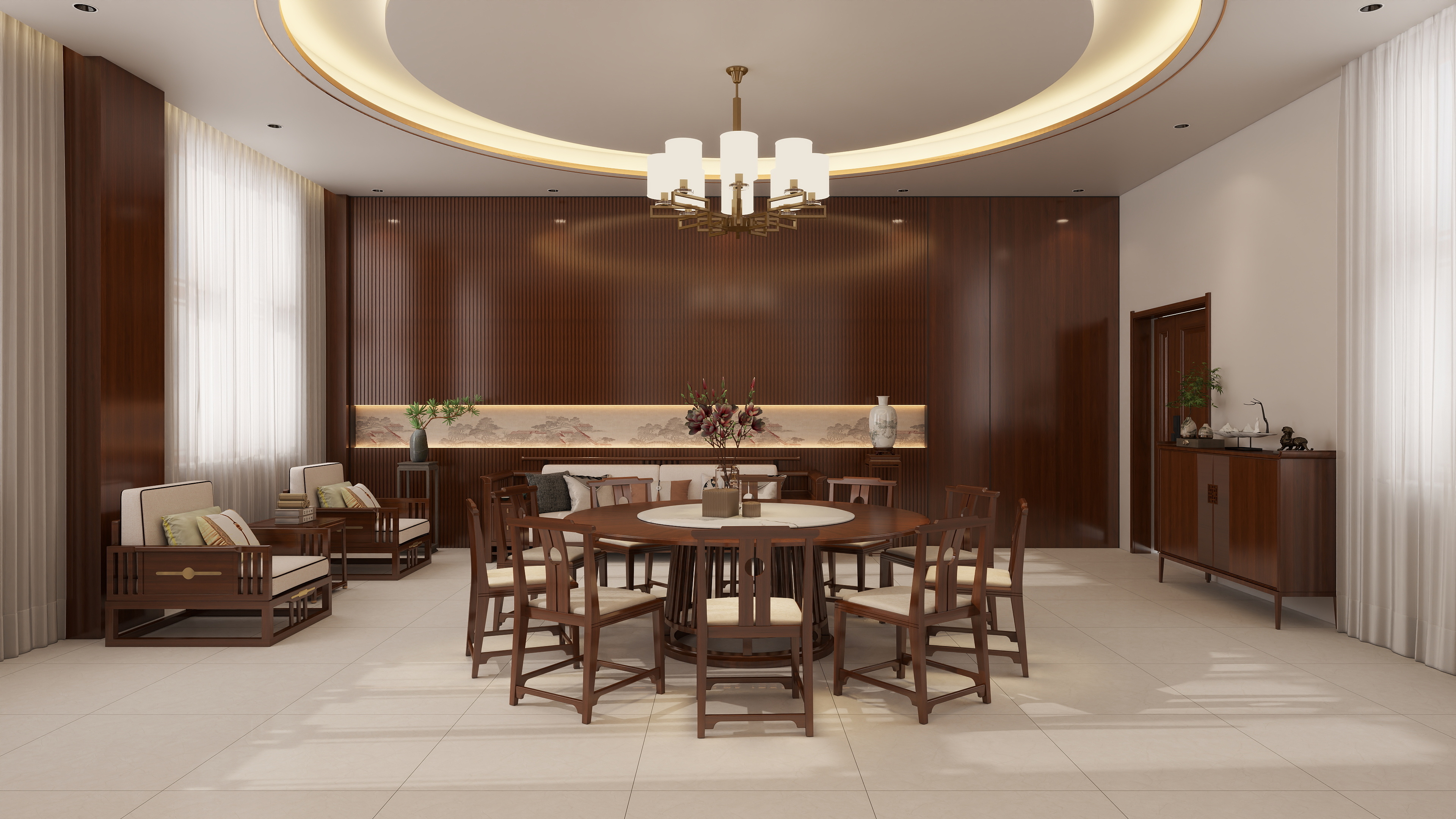 赣榆鹤轩设计-连云港市公安局餐厅-装修设计方案