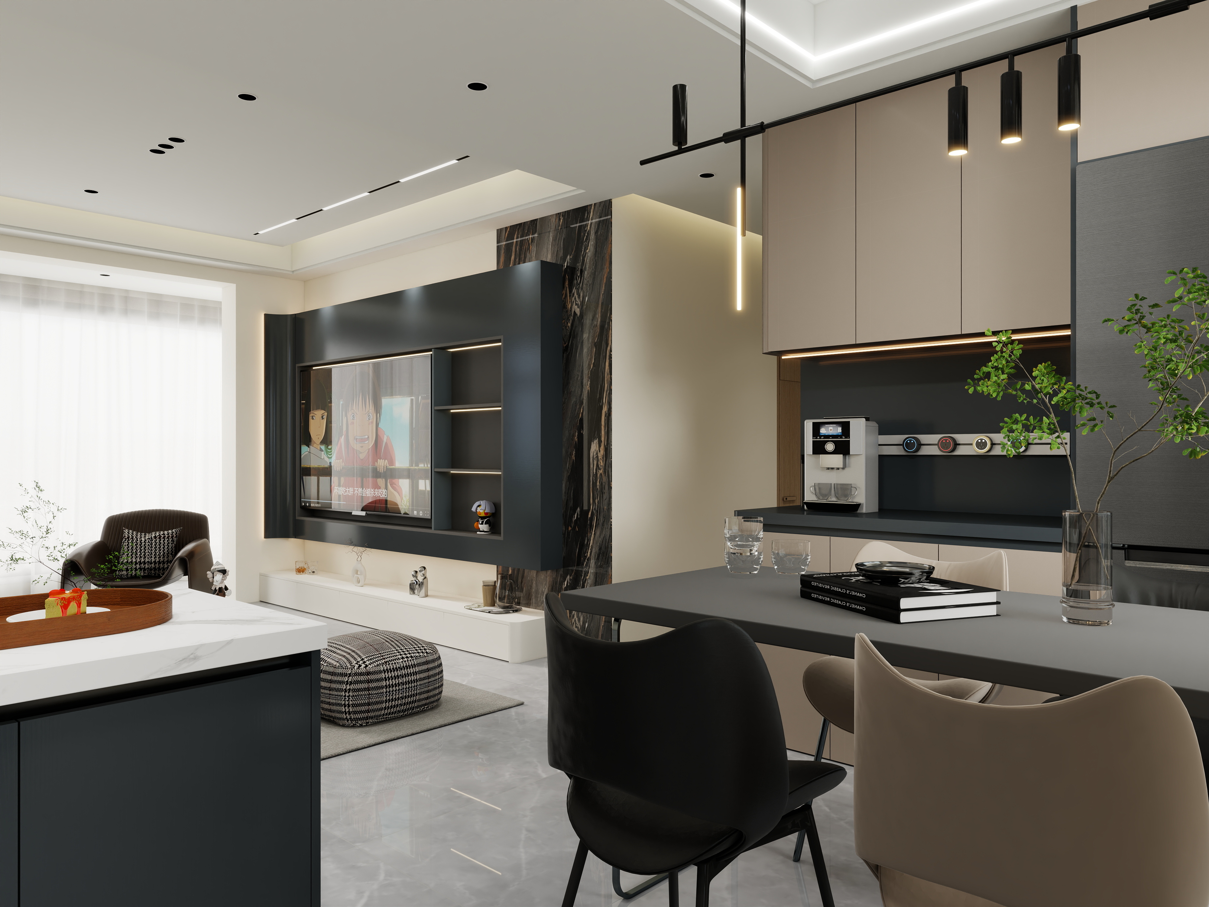 海丰阳师傅-融创中国104㎡2室装修效果图