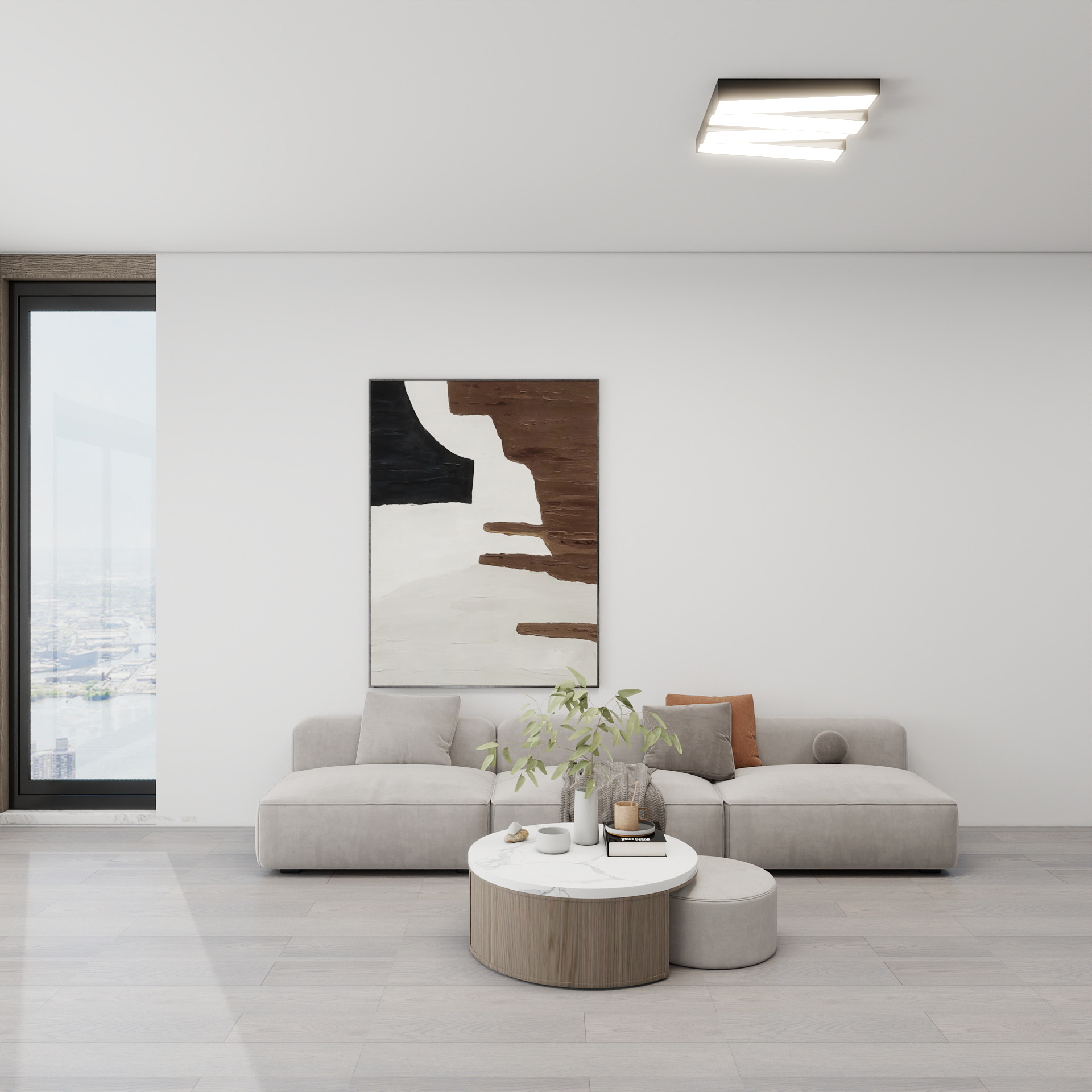 吴爽-93m²现代风格  装修效果图