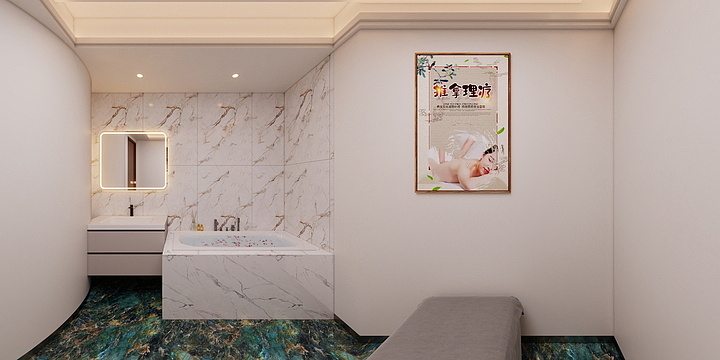 独角兽效果图表现-DJS-931（美容院） - 副本-装修设计方案