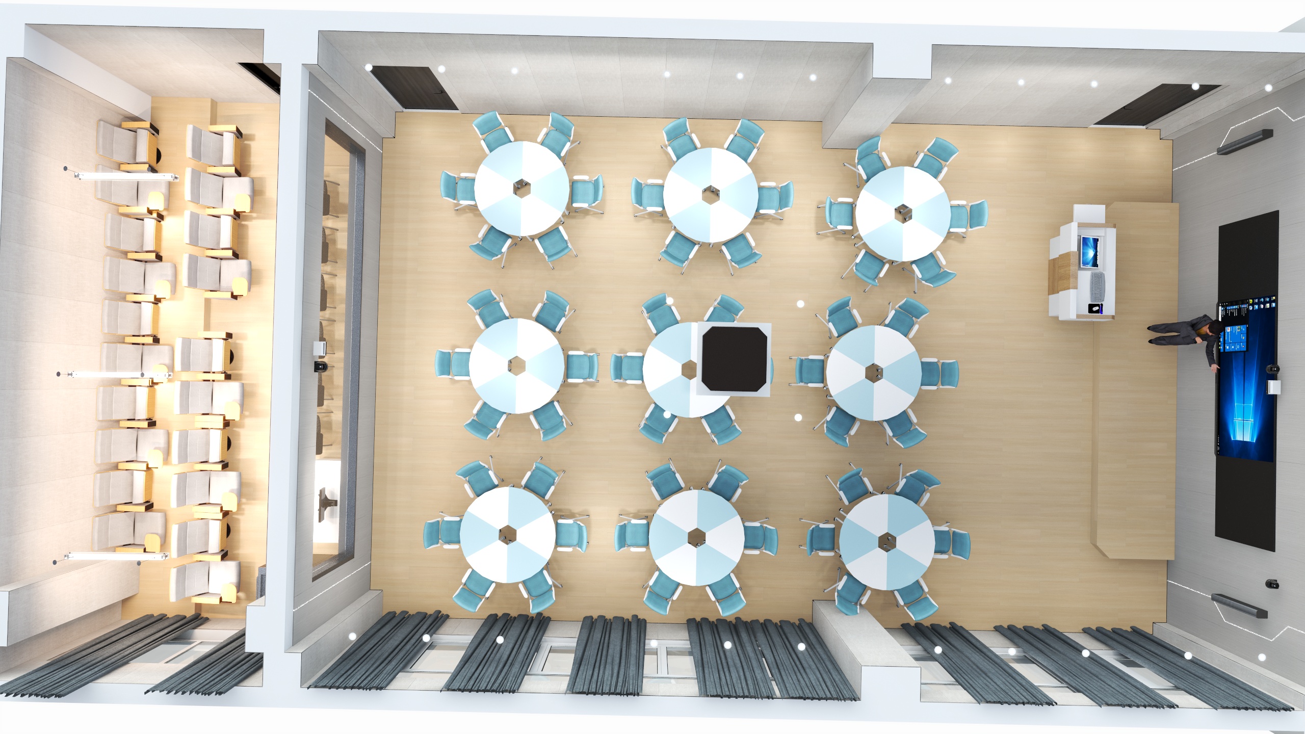 正能量缔造杨朔-浩哥录播室圆桌版-装修设计方案