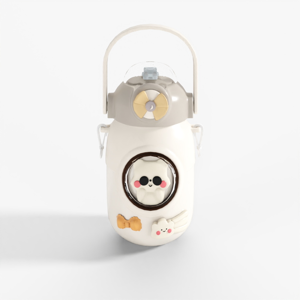 现代奶油风水壶摆件3D模型