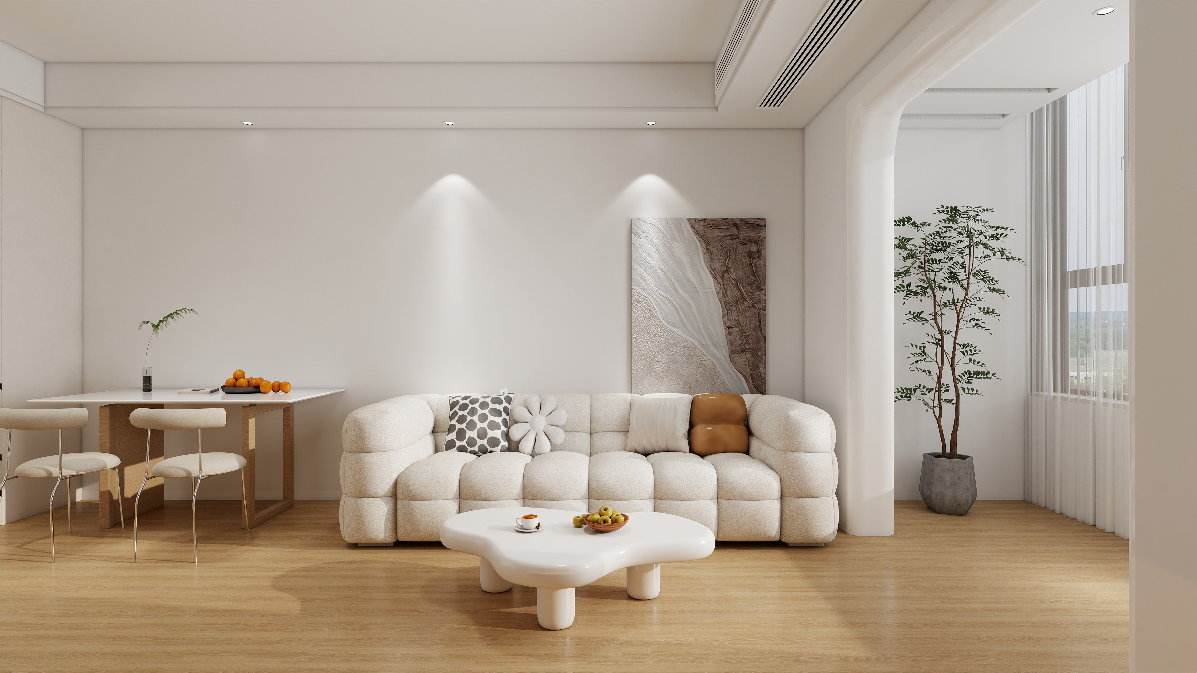 李青越-78方现代两居室装修效果图