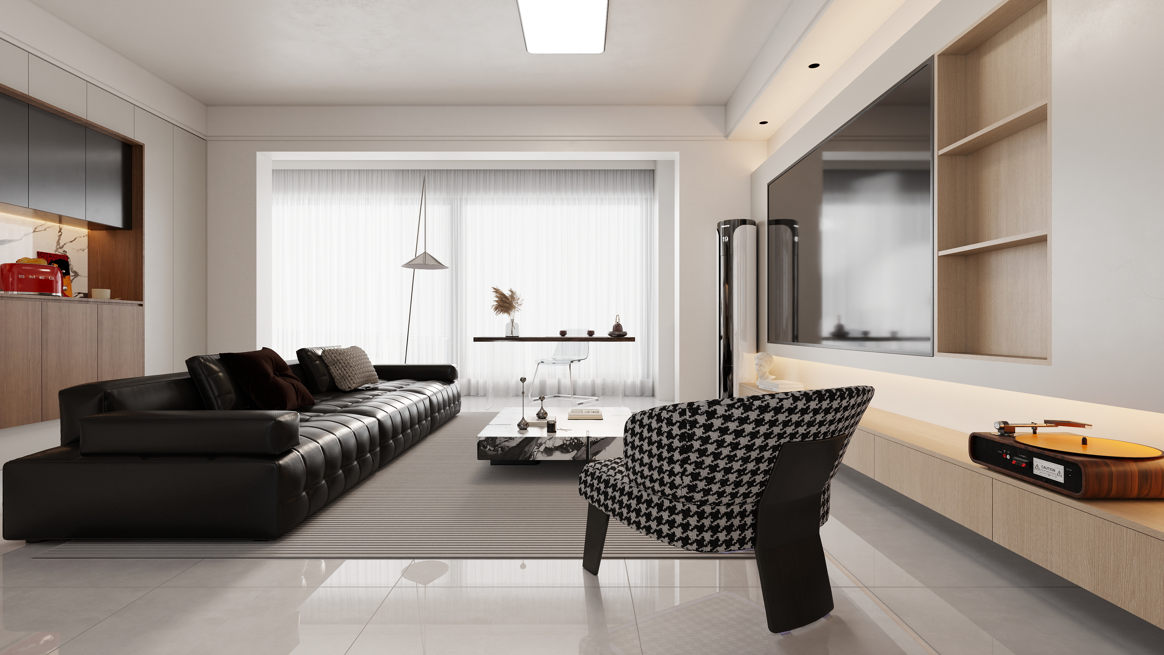 至简名设-文稳康-《碧桂园》118平现代简约|三居室装修效果图