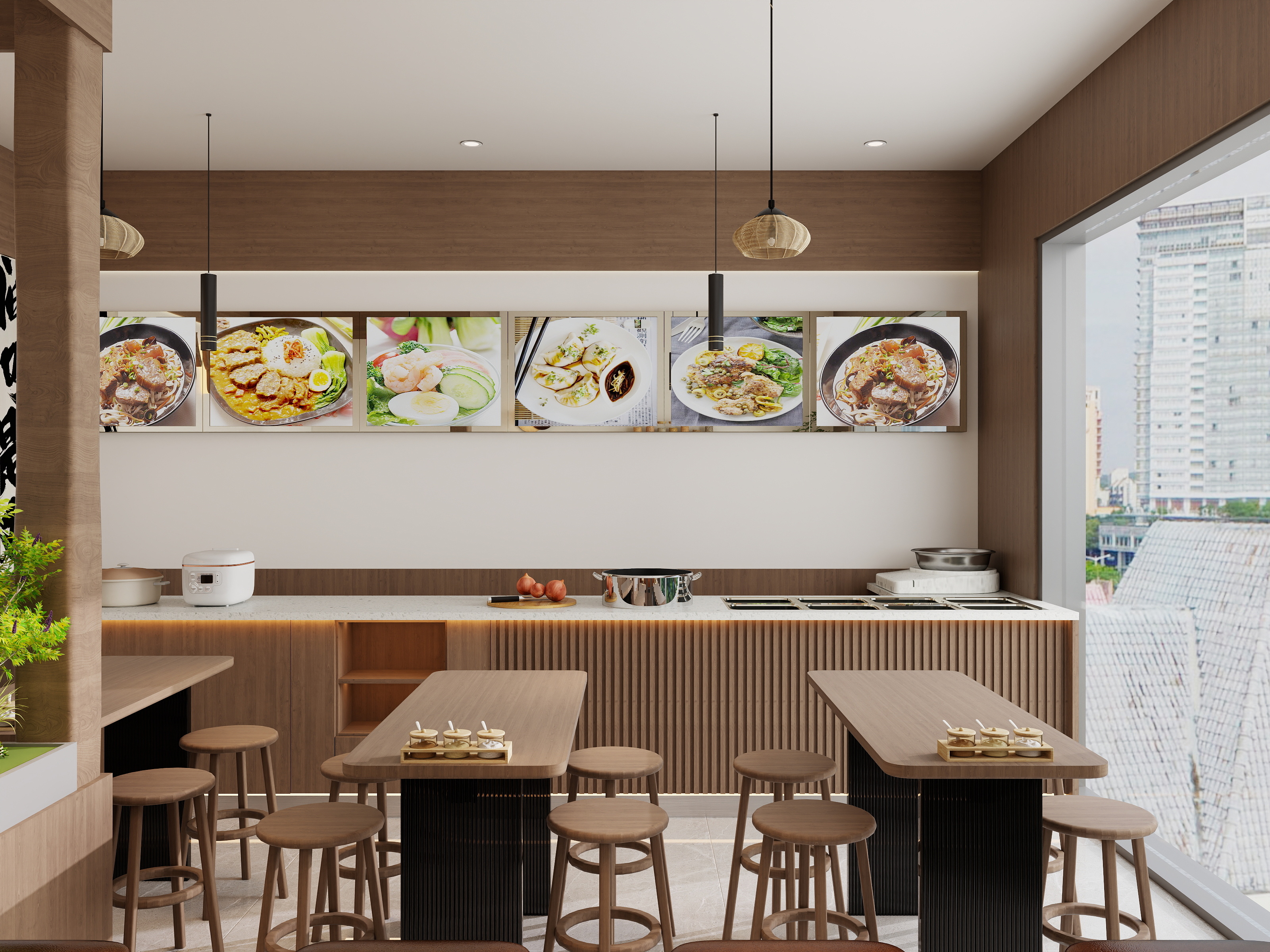 李青越-42平原木餐厅装修效果图