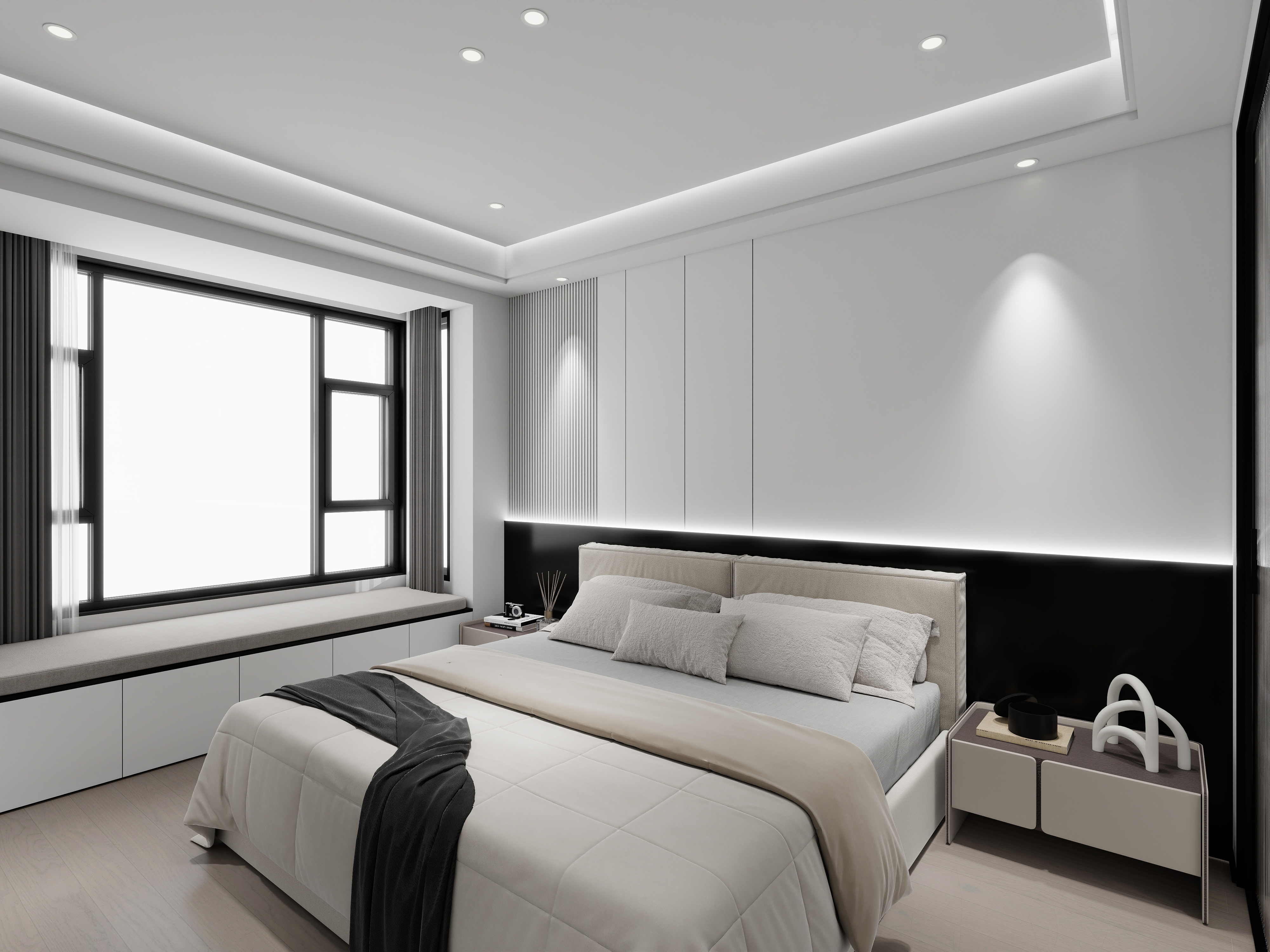 艺雅丽-101平现代简约  装修效果图