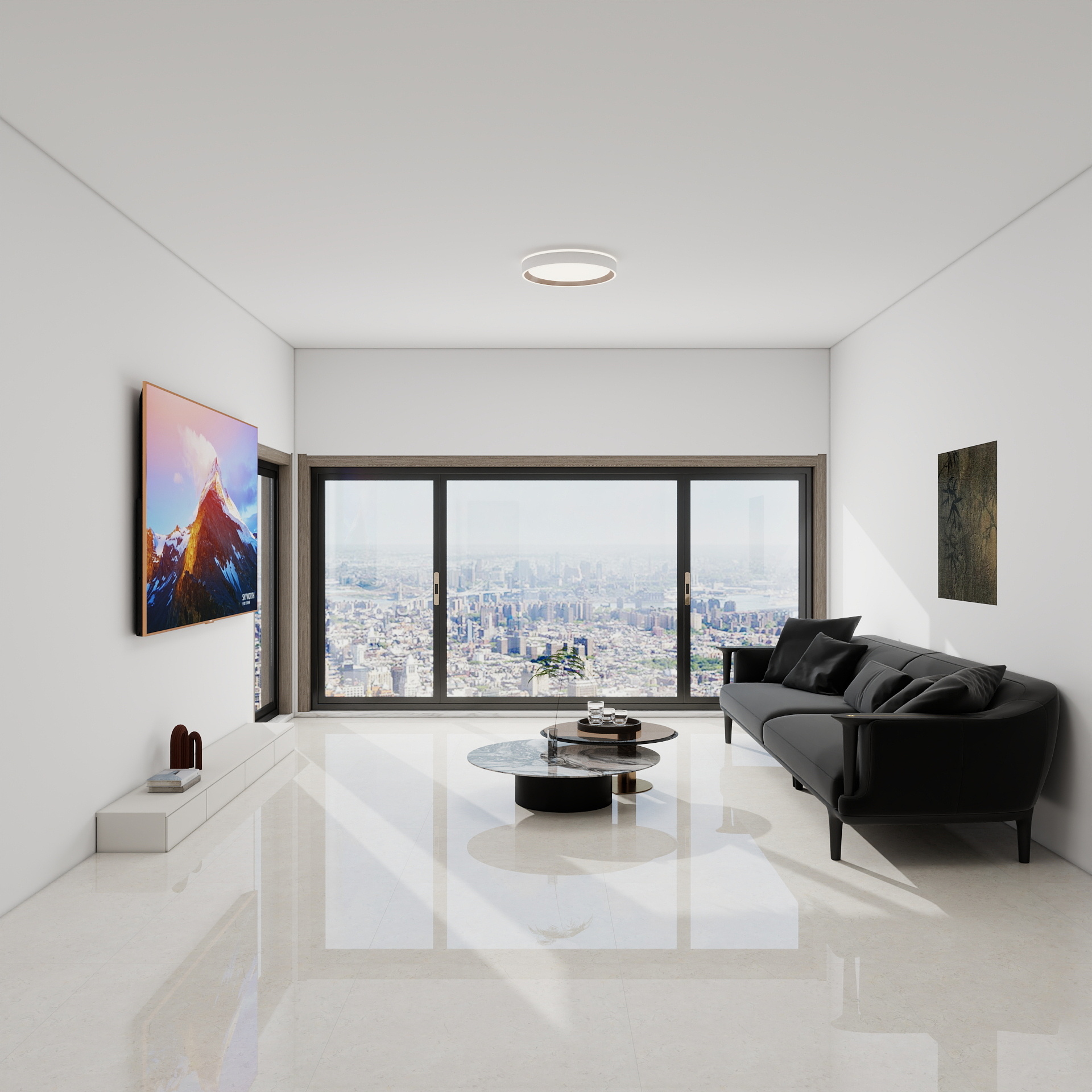 吴爽-83m²现代简约风格  装修效果图