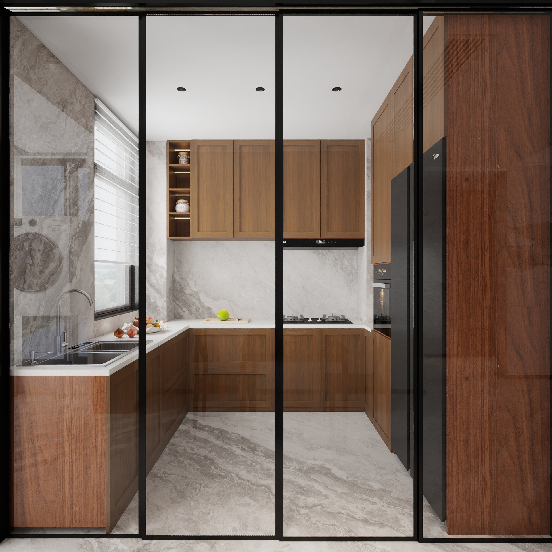 陈晓婷-建投博府144㎡3室装修效果图