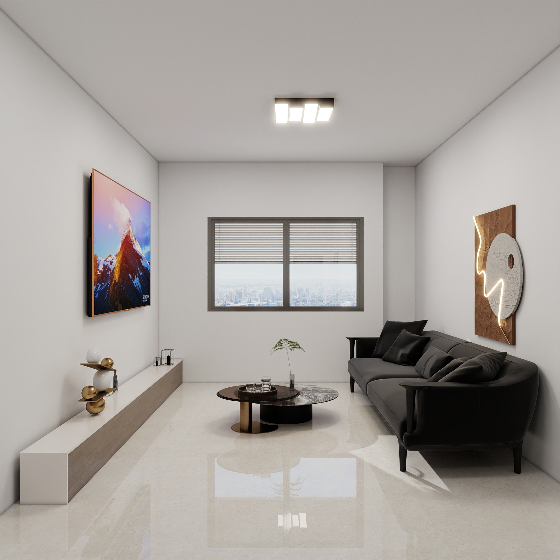 吴爽-83m²现代简约风格  装修效果图