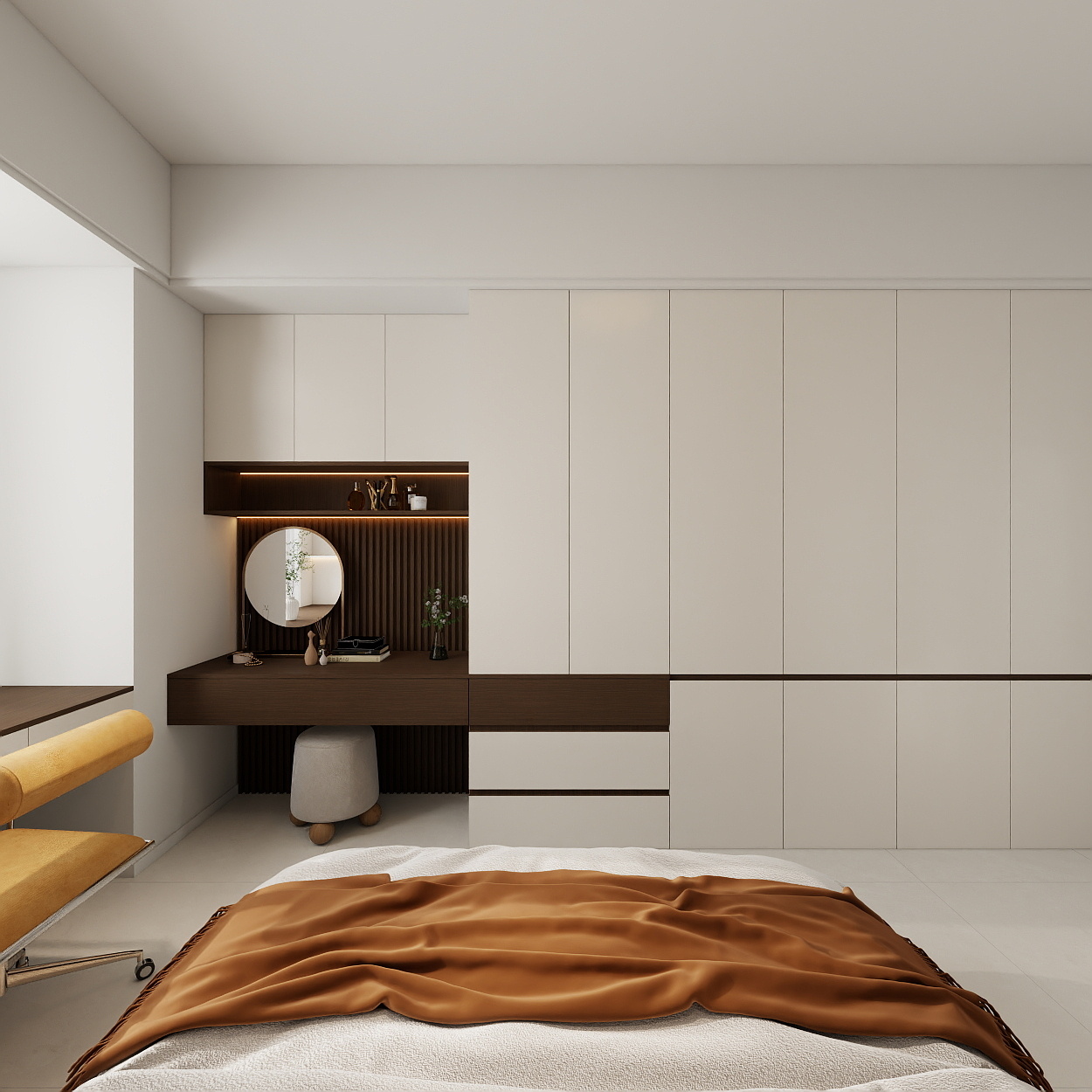 艺雅丽-97平现代简约 一层主卧装修效果图第5张