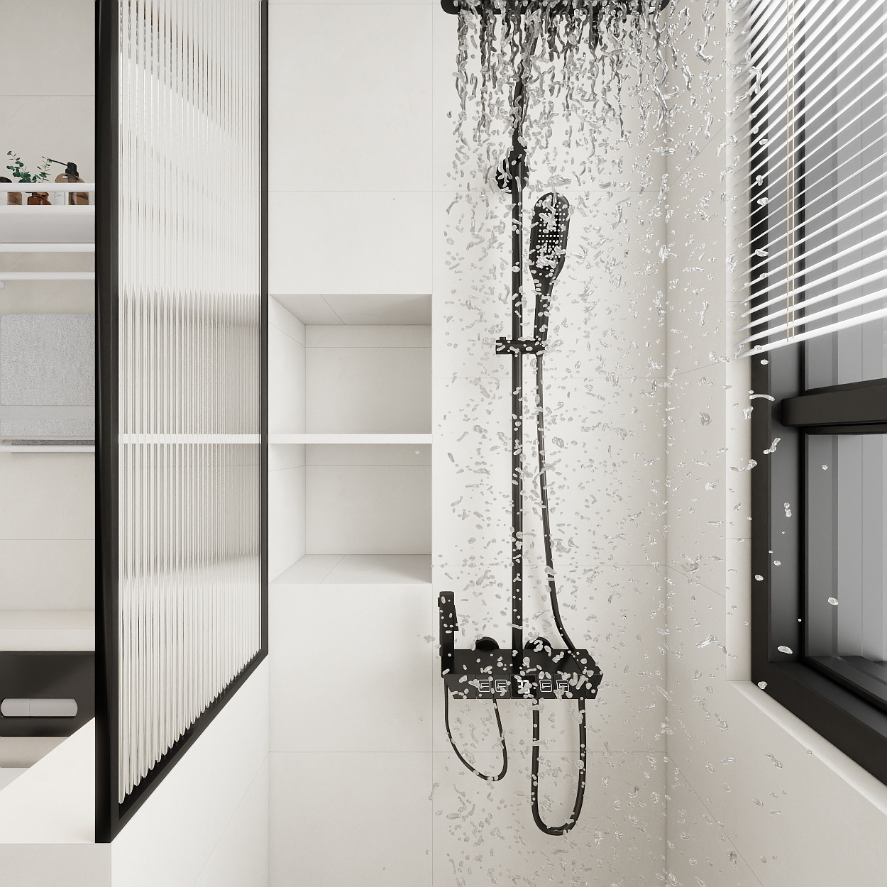 艺雅丽-97平现代简约 一层主卫装修效果图第4张