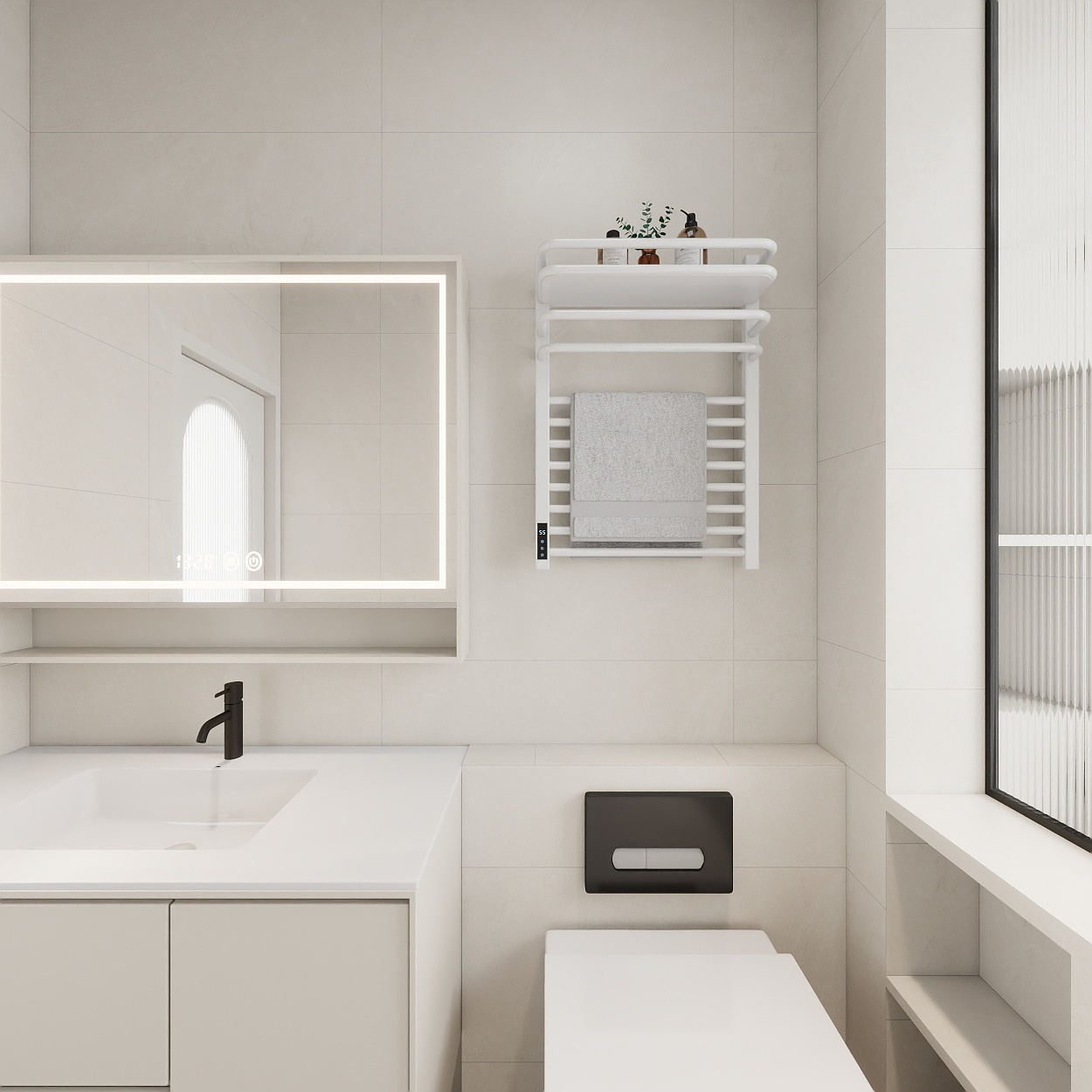 艺雅丽-97平现代简约 一层主卫装修效果图第5张