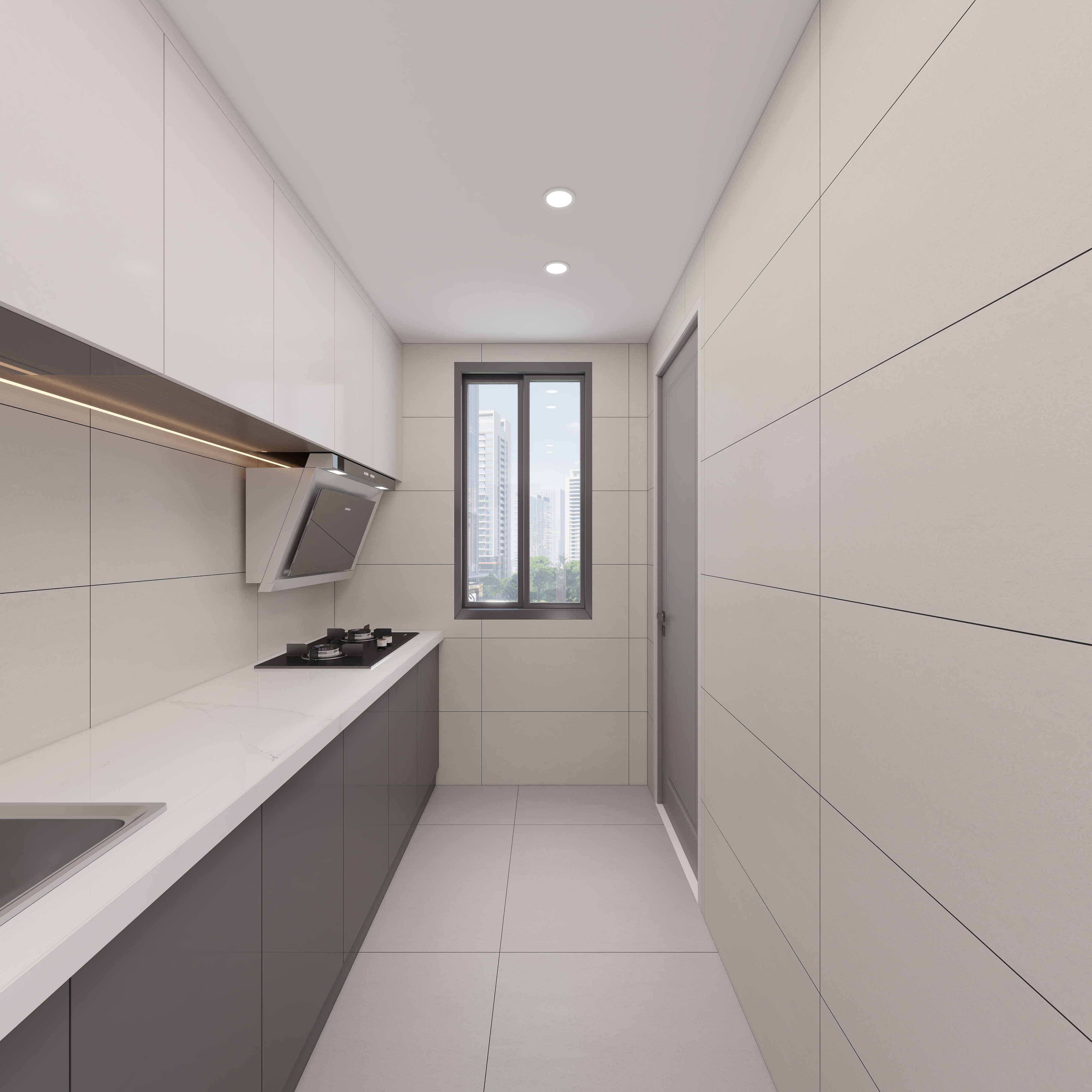 壹诺设计工作室-现代简约 一层厨房装修效果图第3张