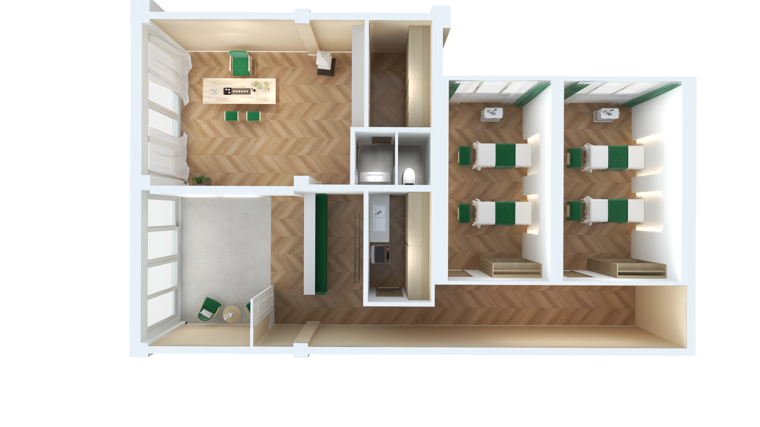 沈晓春 spring-莱香碧桂园-鸟瞰图-装修设计方案