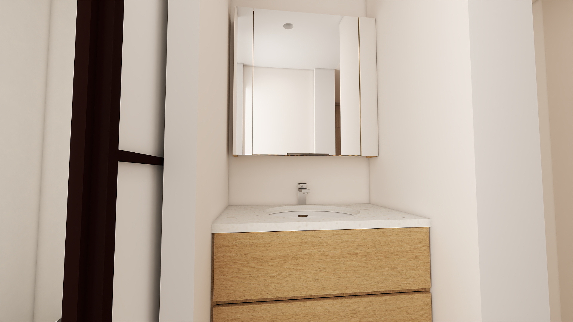 沈锦意-98㎡3室装修效果图