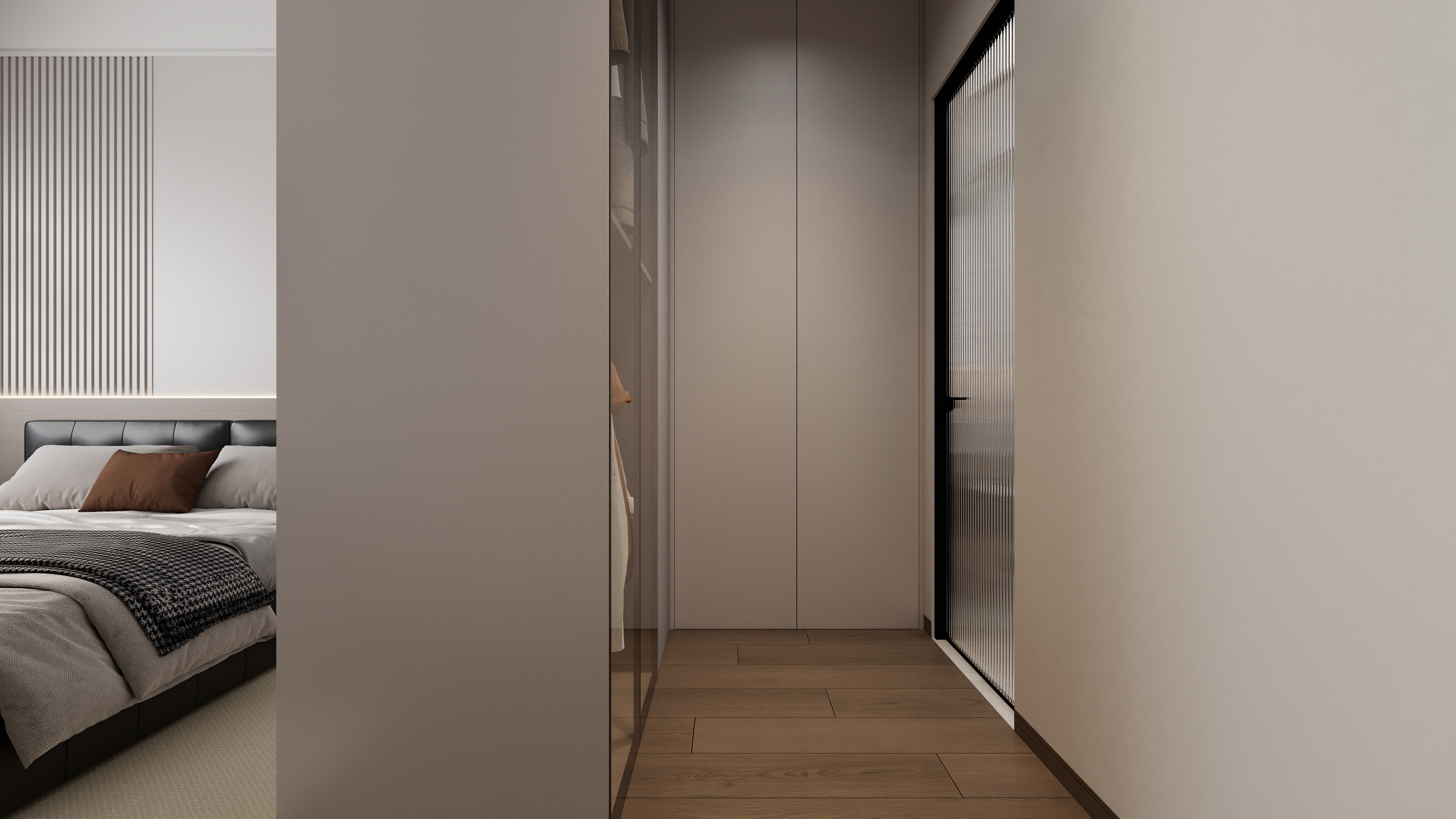 至简名设-文稳康-《中交澄园》95平黑白现代|三居室装修效果图