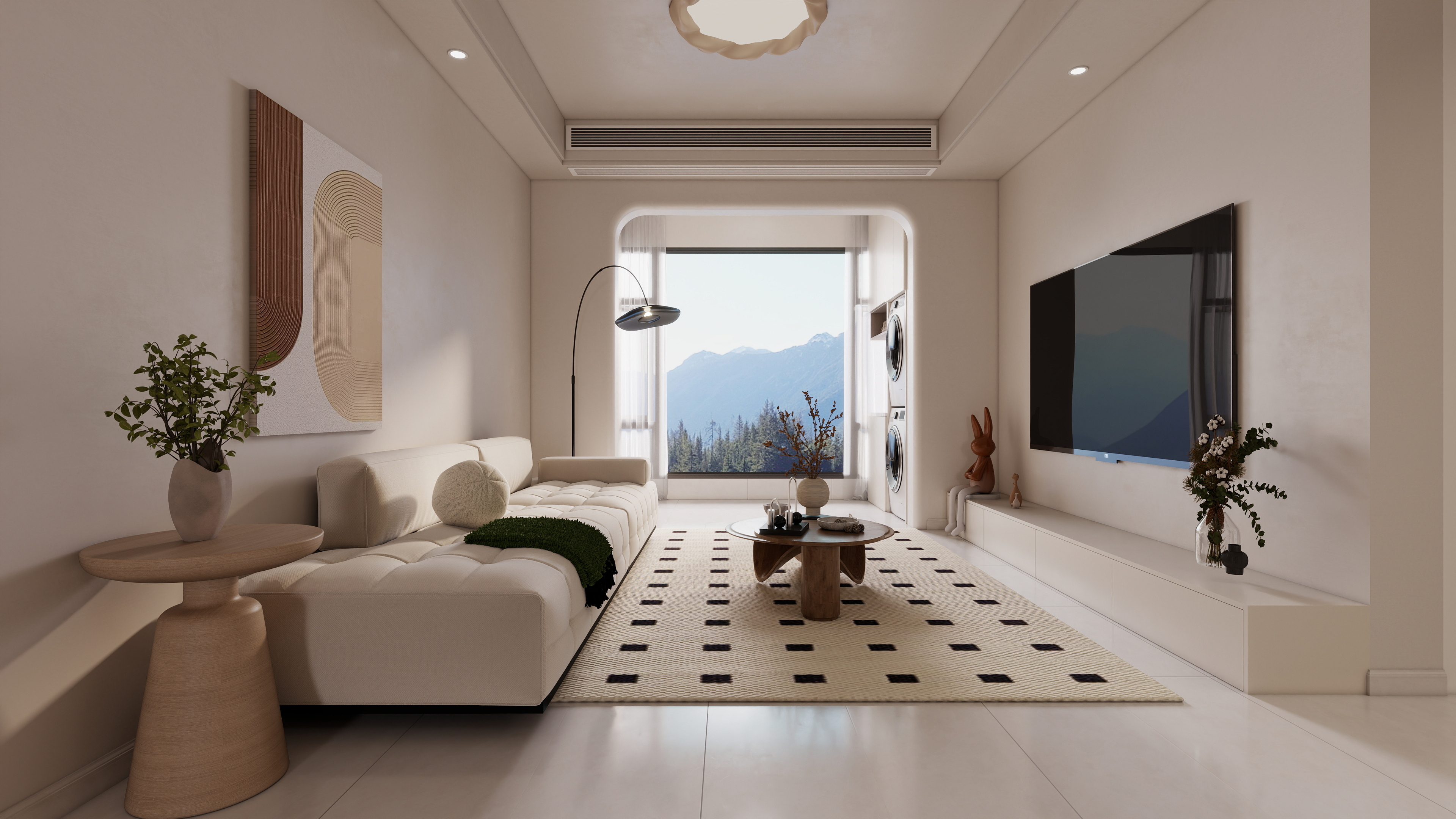 至简名设-文稳康-《馨逸之居》100平温馨奶油|三居室装修效果图