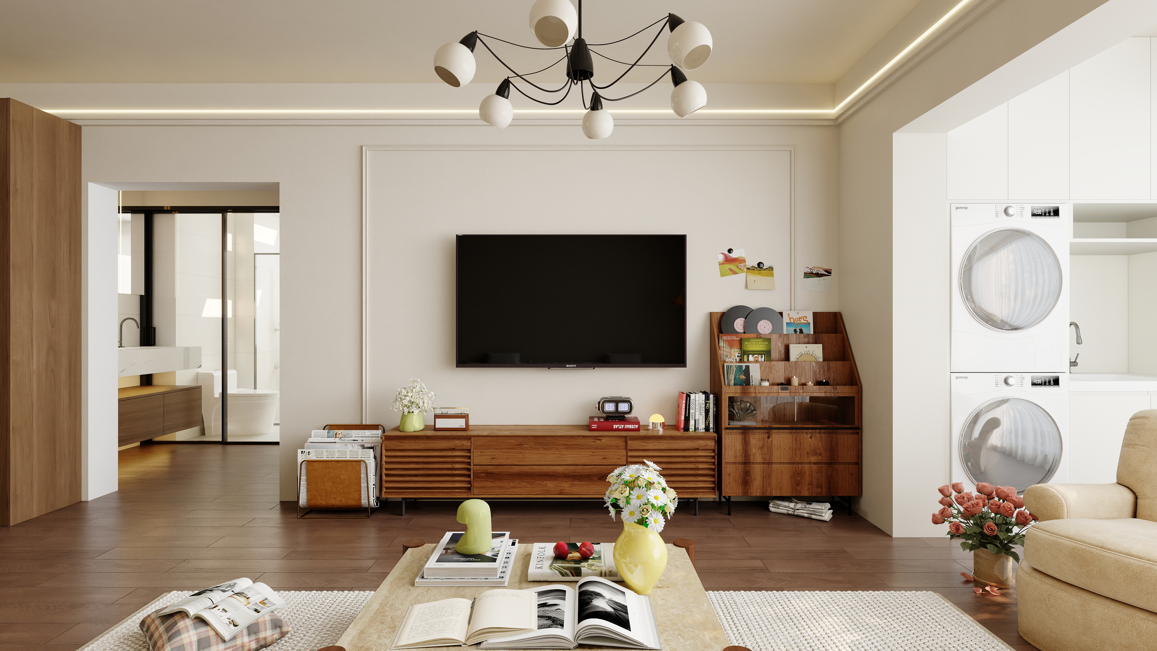 星空设计500一套-简约中古风4室-装修设计方案