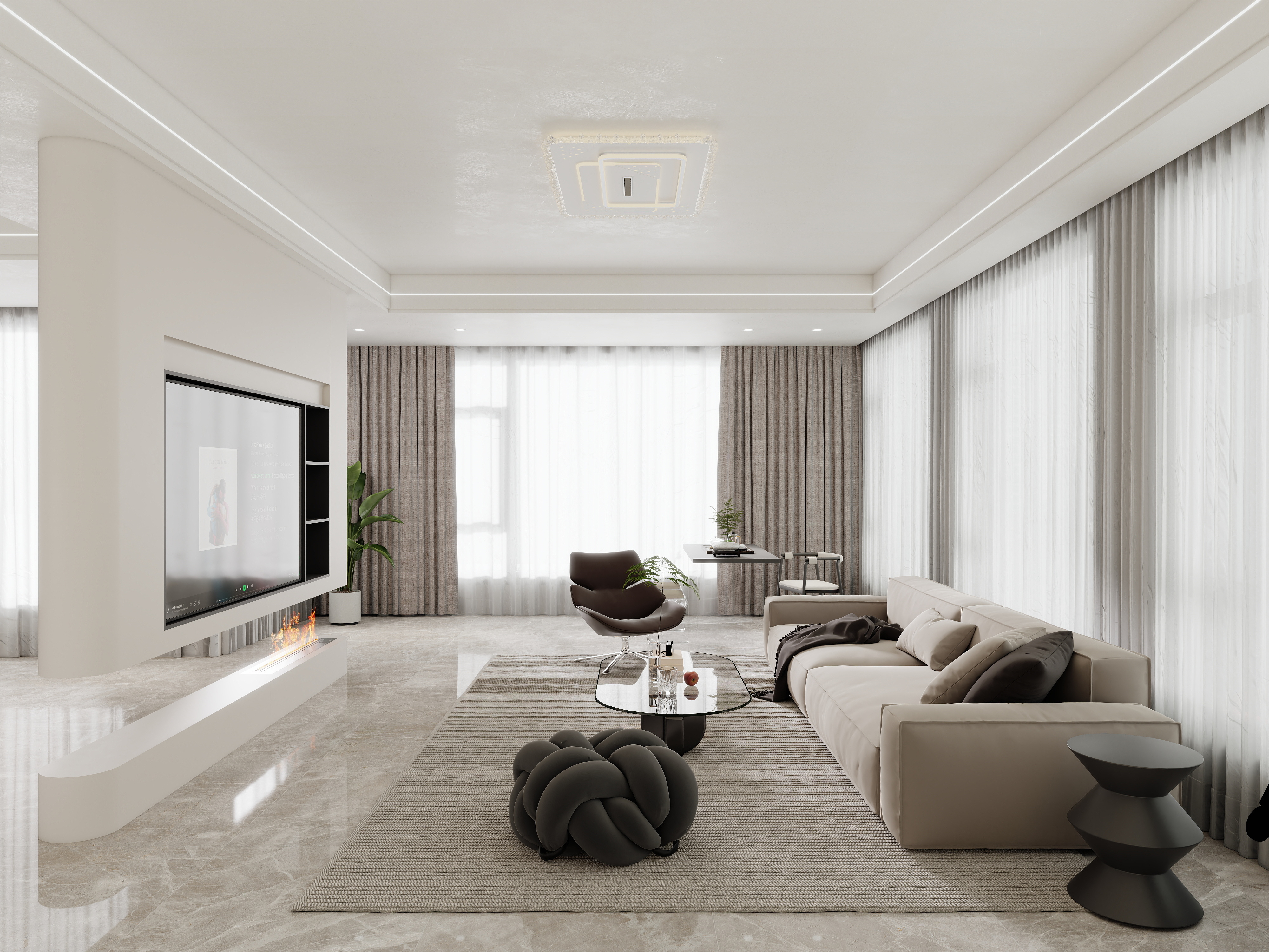 壹诺设计工作室-现代简约 装修效果图