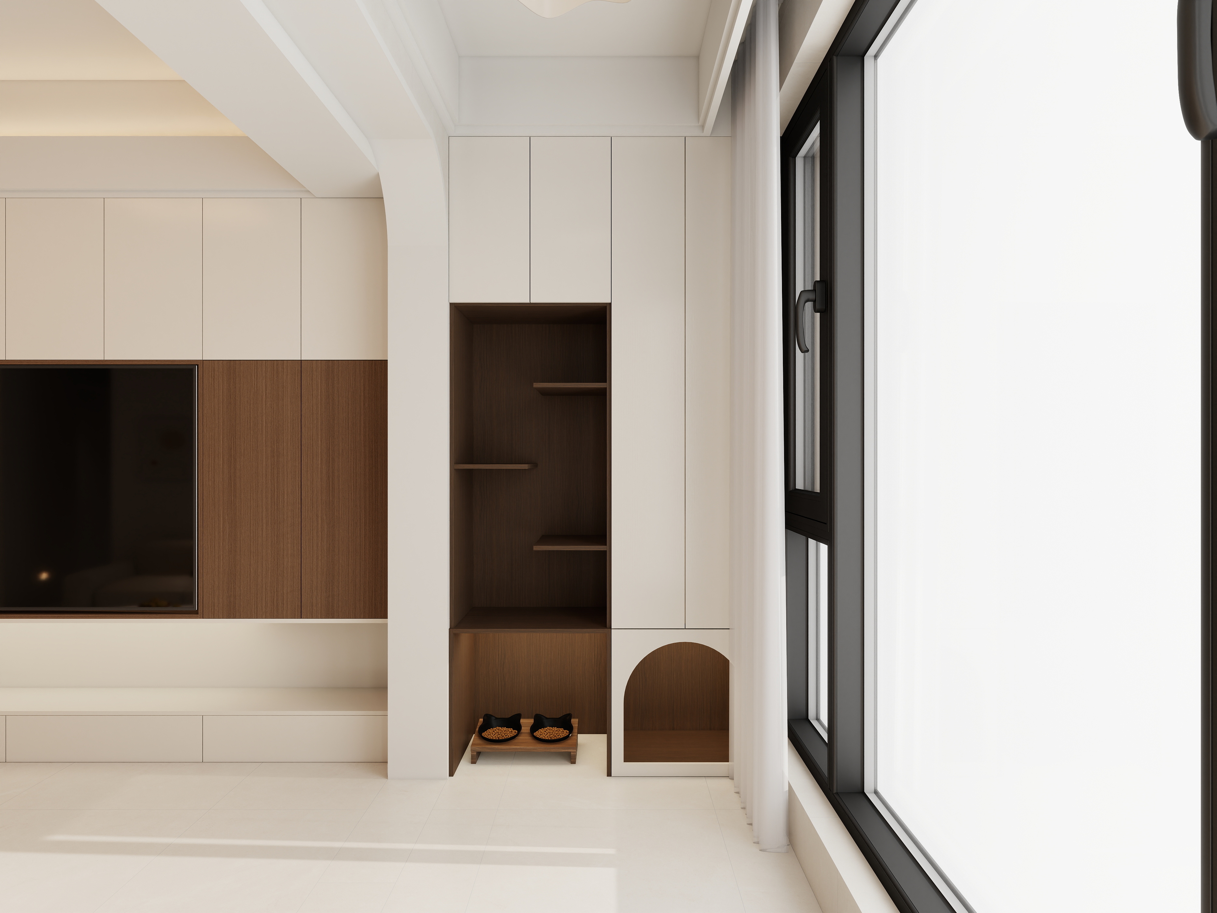 艺雅丽-97平现代简约 装修效果图