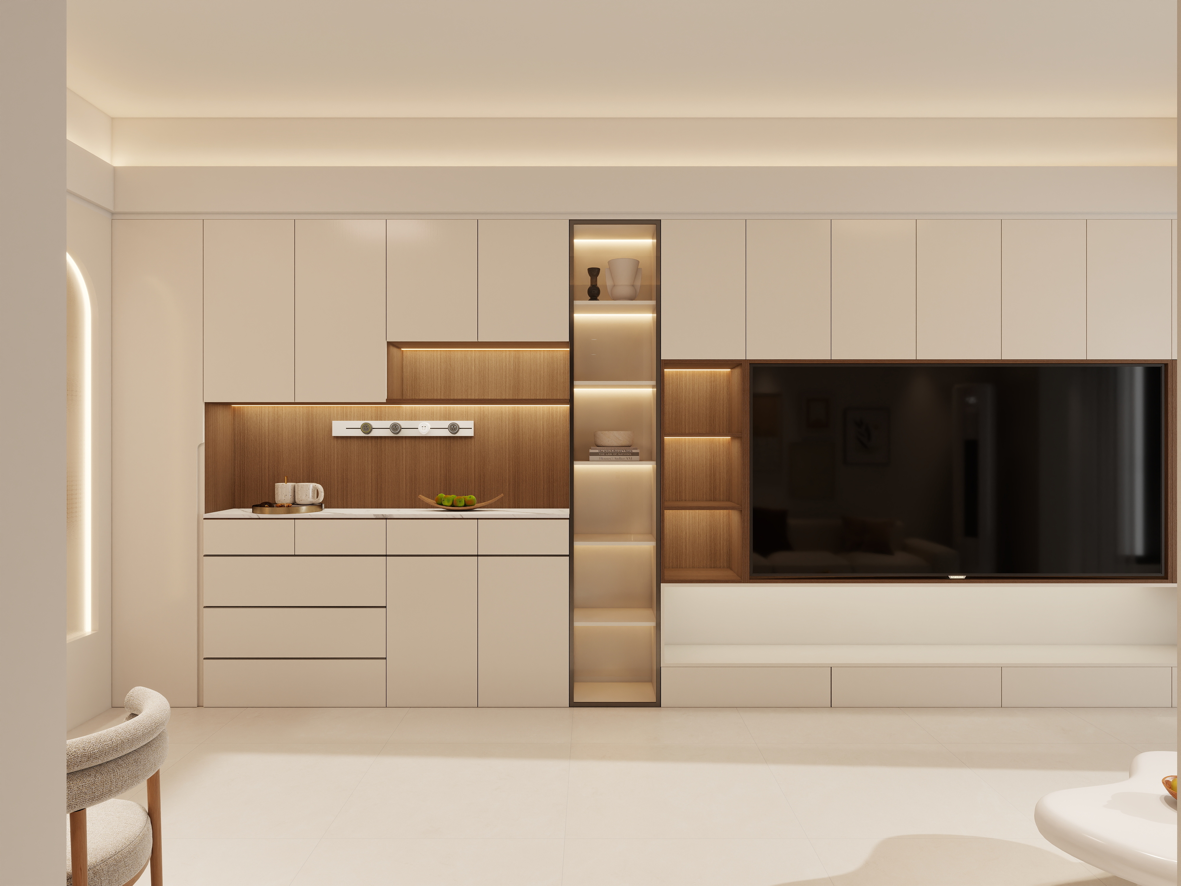 艺雅丽-97平现代简约装修效果图