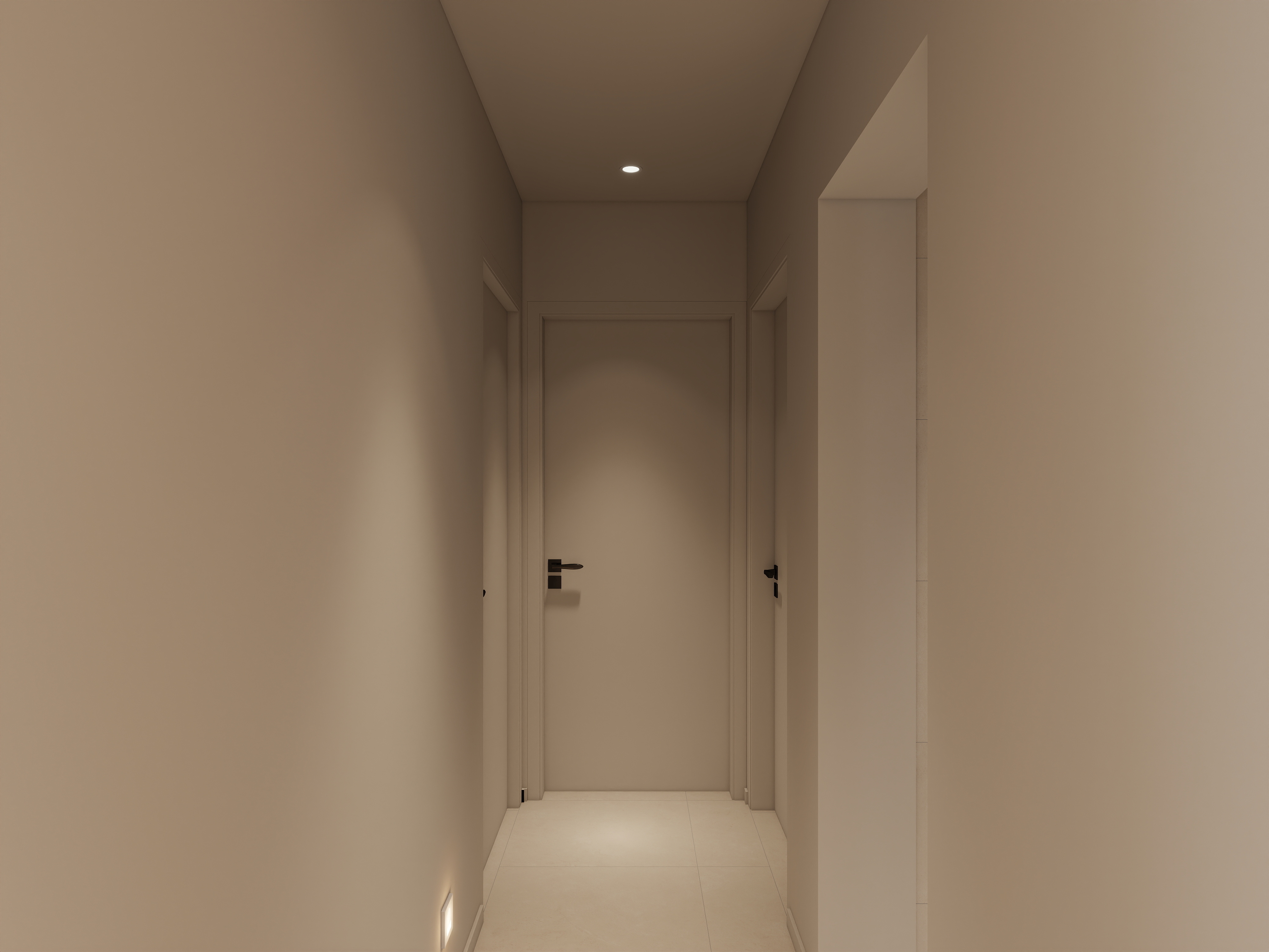 艺雅丽-97平现代简约 一层走廊装修效果图第2张