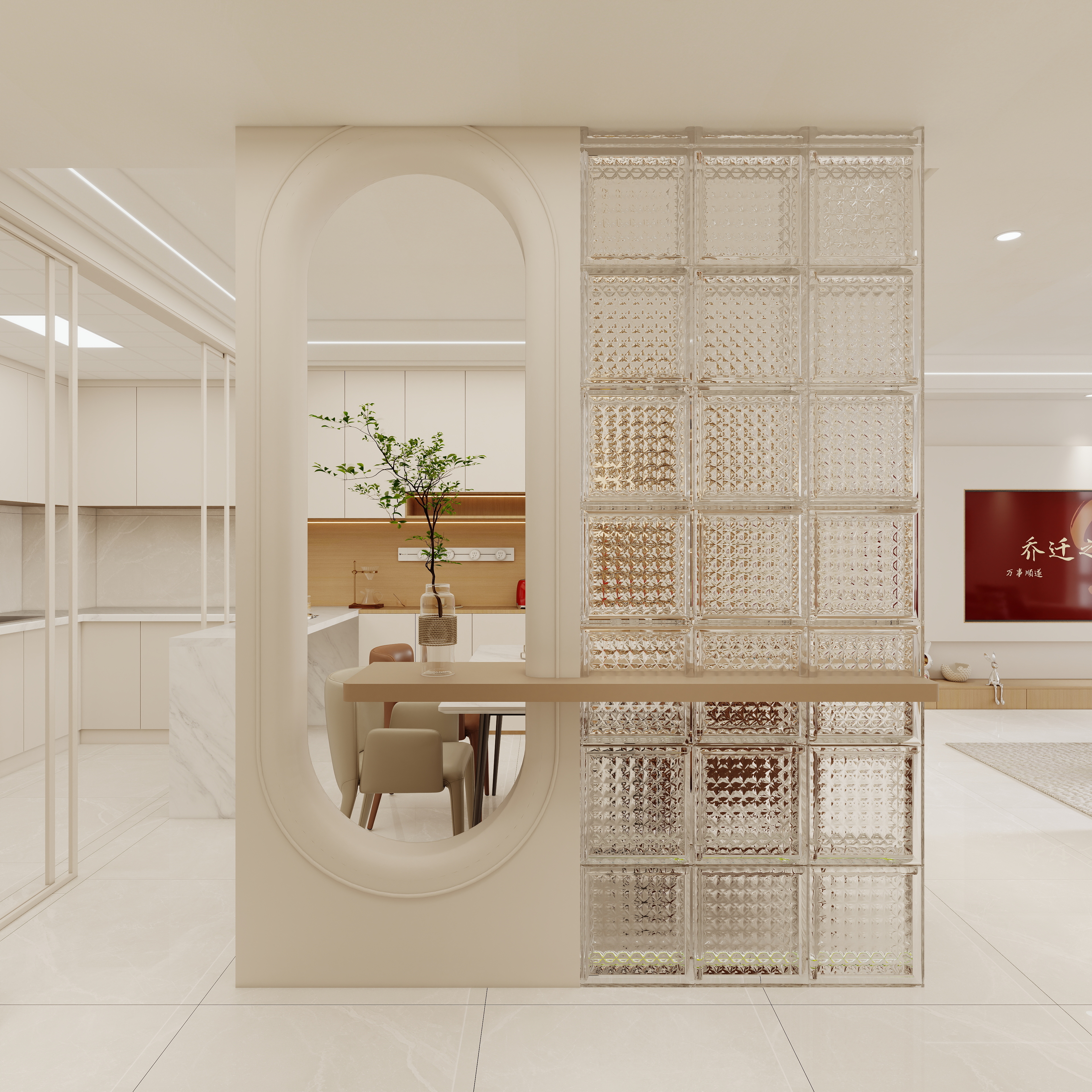 壹诺设计工作室-奶油风 装修效果图