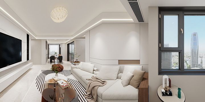 YJ設計-壹号公馆2栋2单元1003雅居-装修设计方案