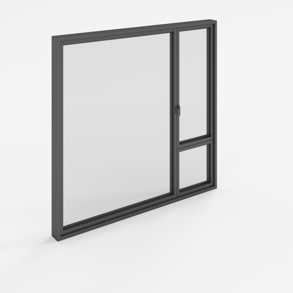 AI平开窗-宋氏美学-书房落地窗-J0013D模型