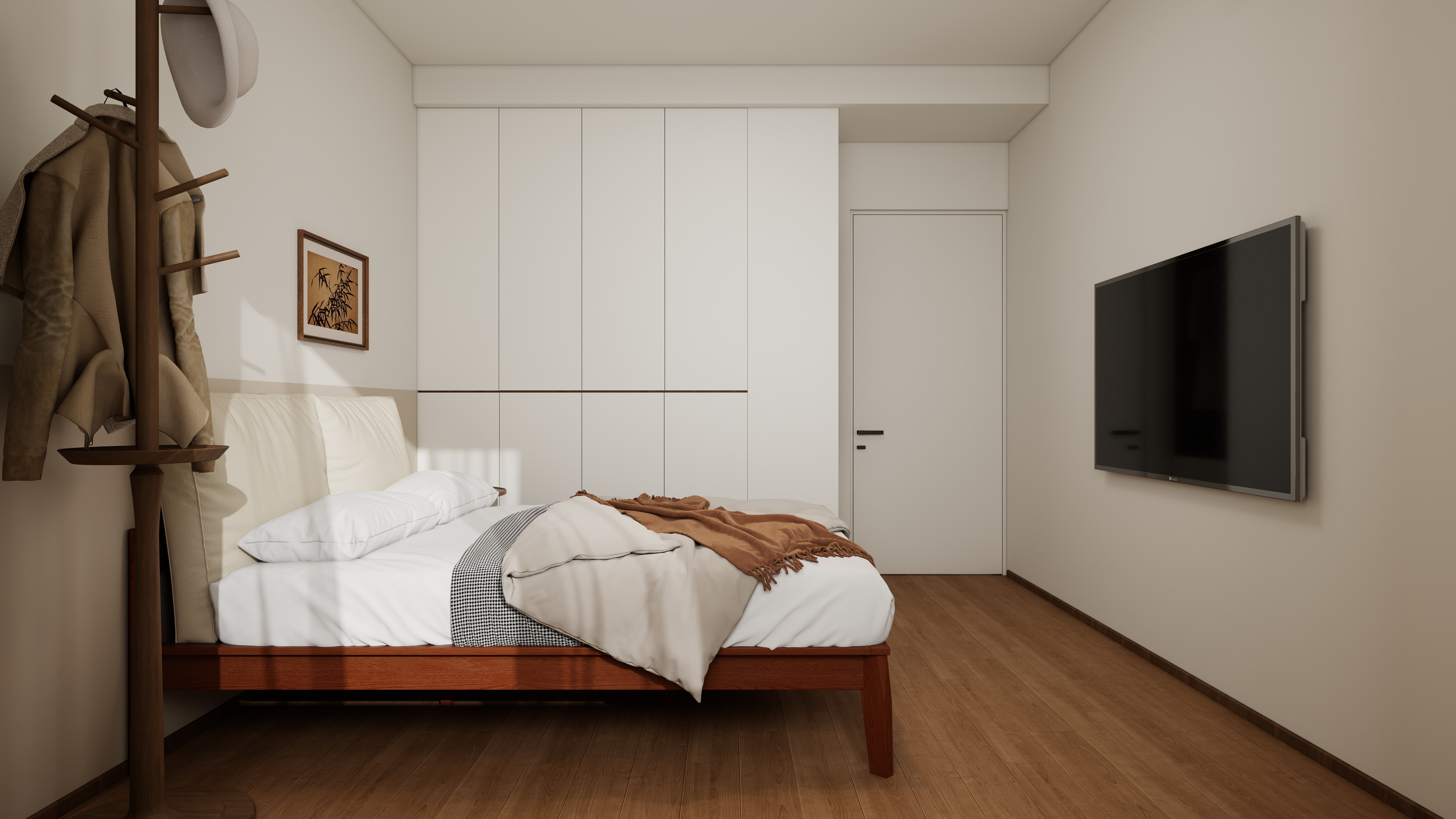 七十二时-临潭路一层主卧装修效果图第3张