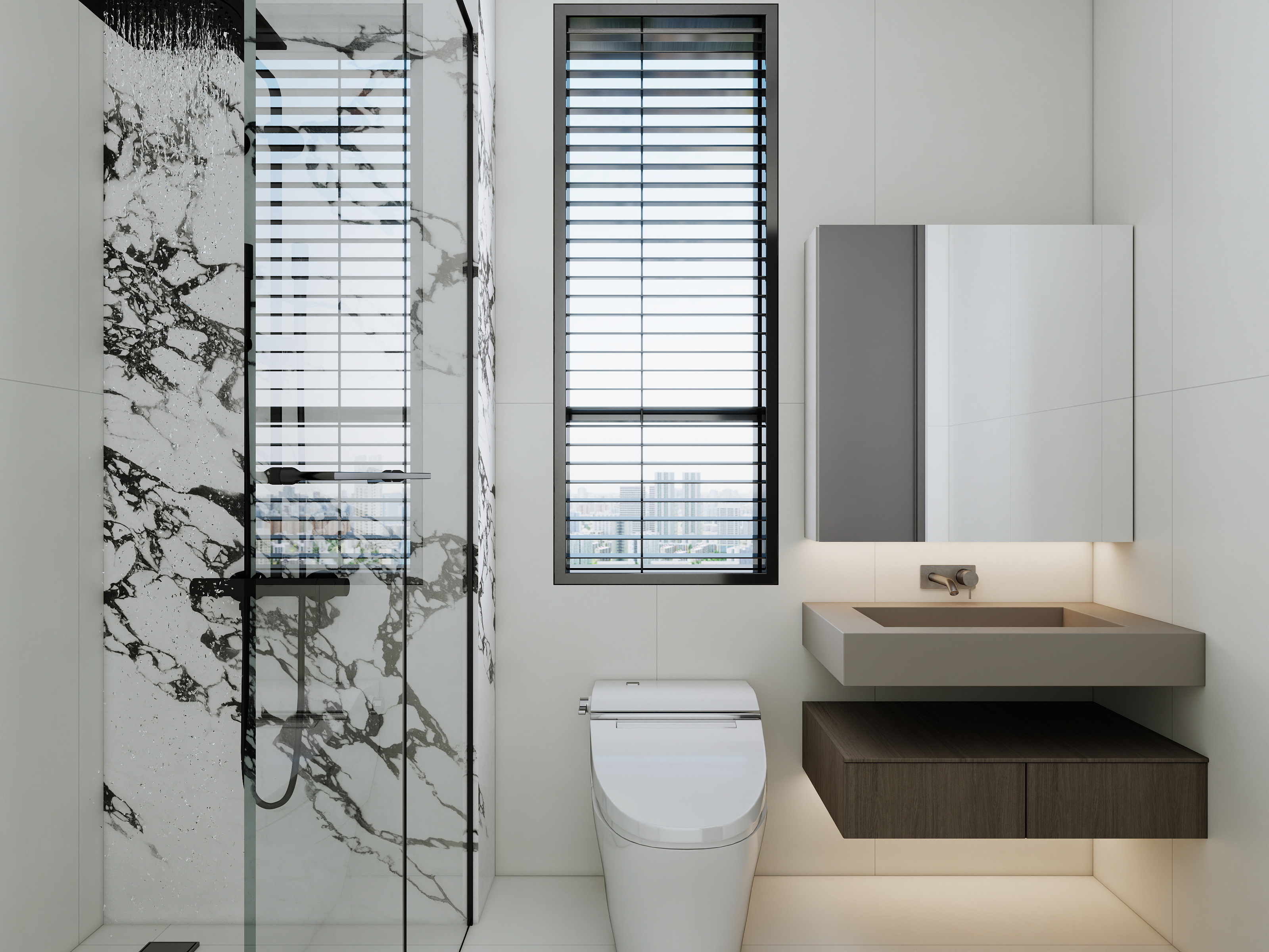 李青越-120平现代简约三居室 装修效果图