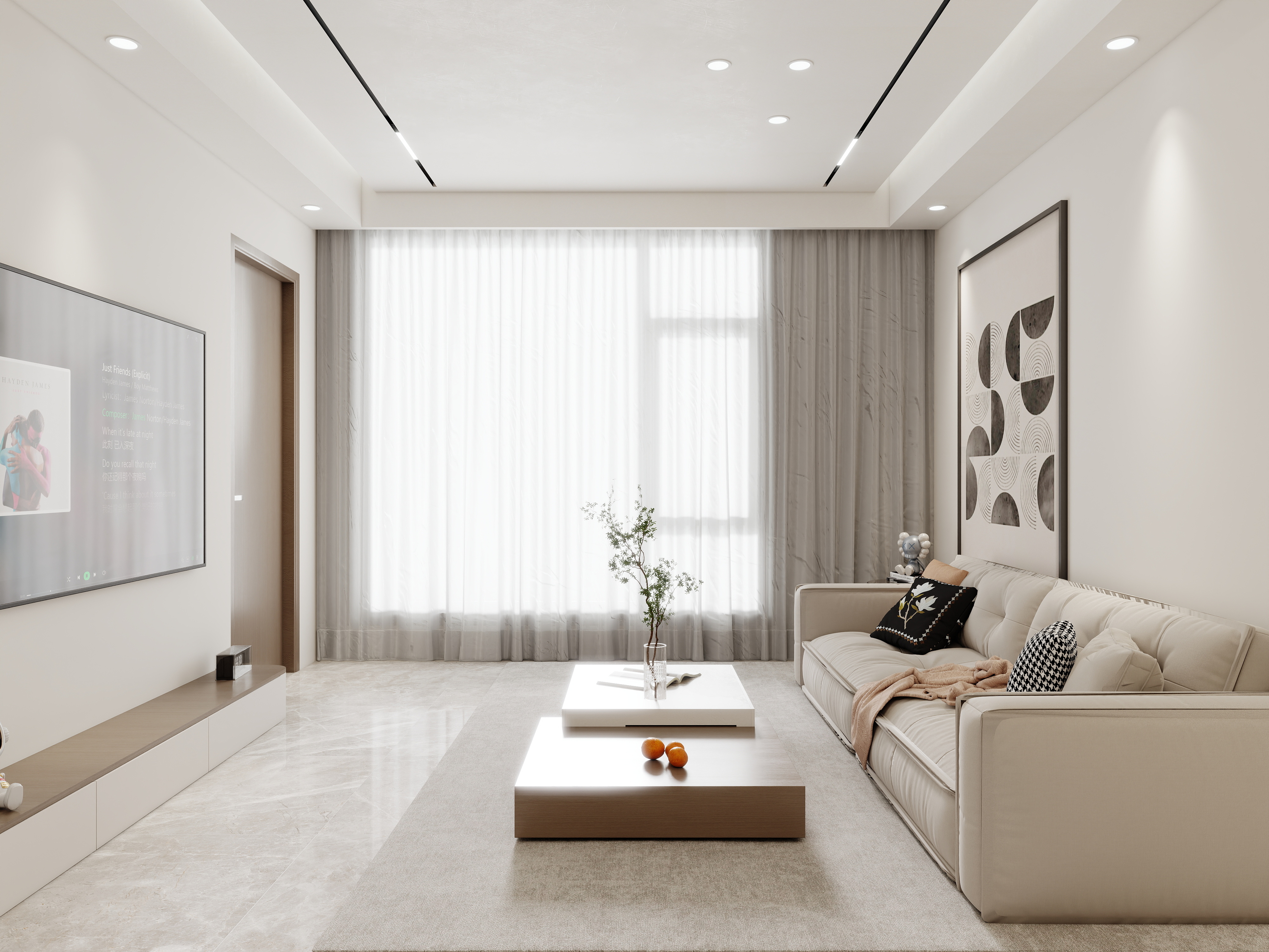 壹诺设计工作室-现代简约装修效果图