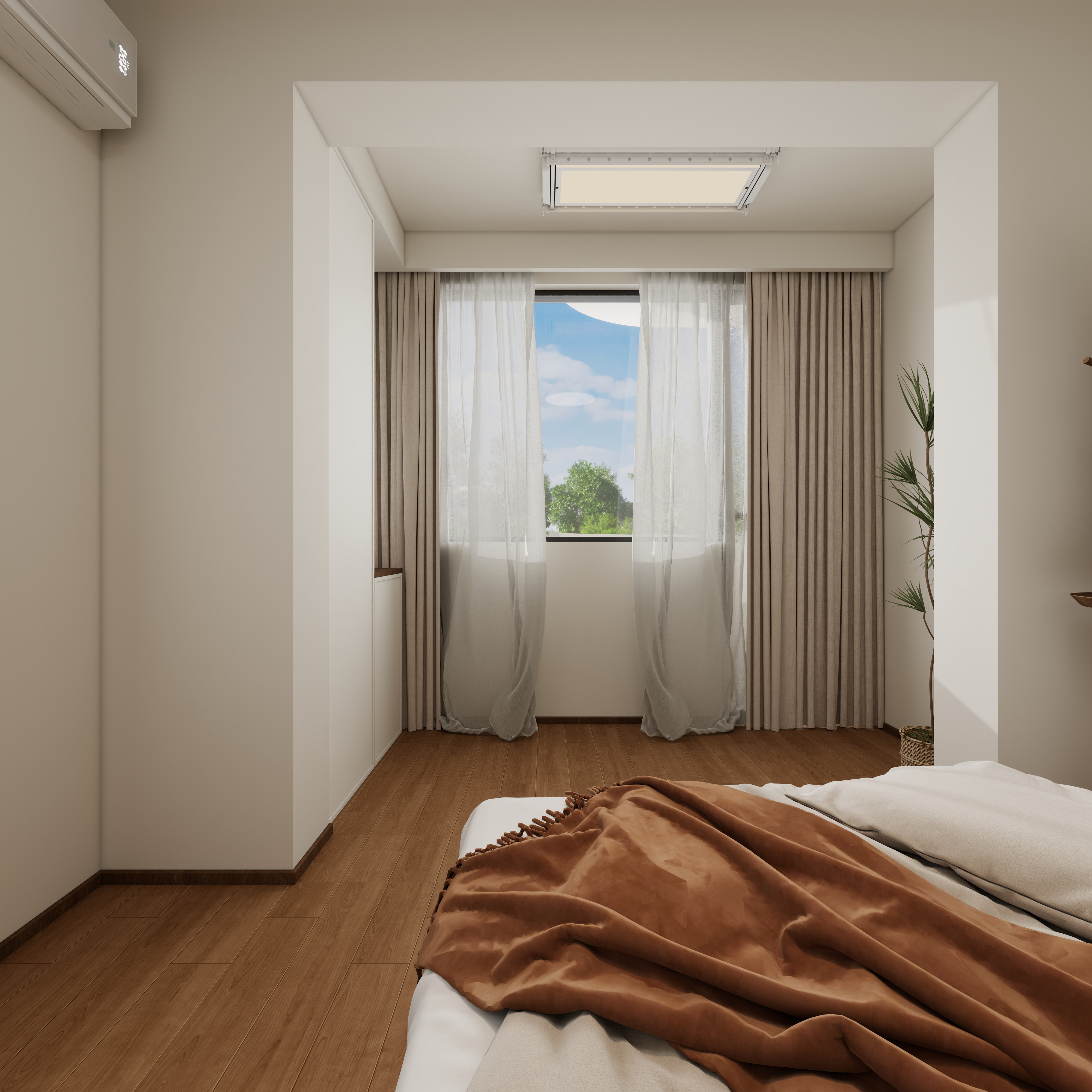 七十二时-临潭路一层主卧装修效果图第5张