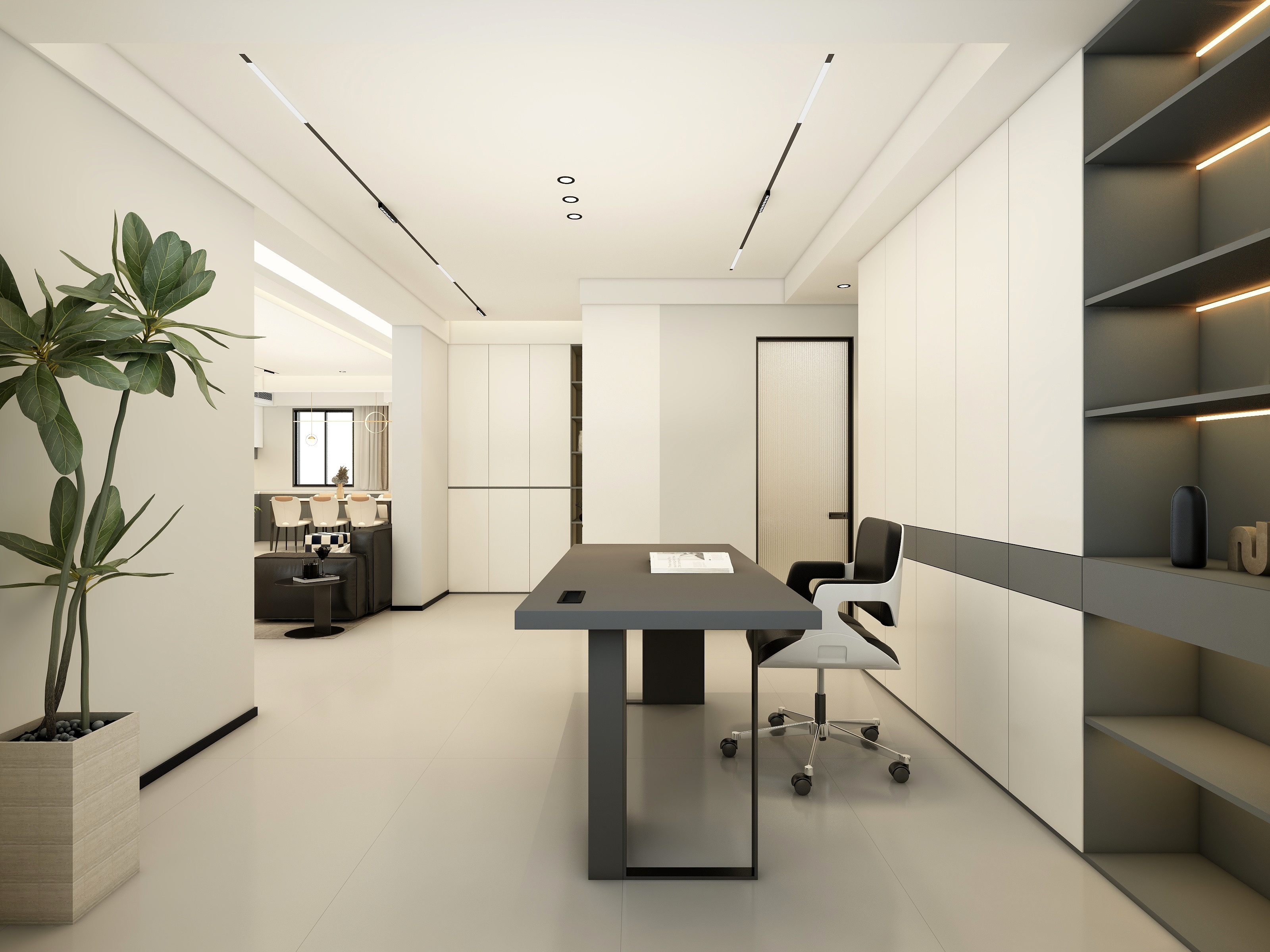 李立猛-极简大平层设计装修效果图