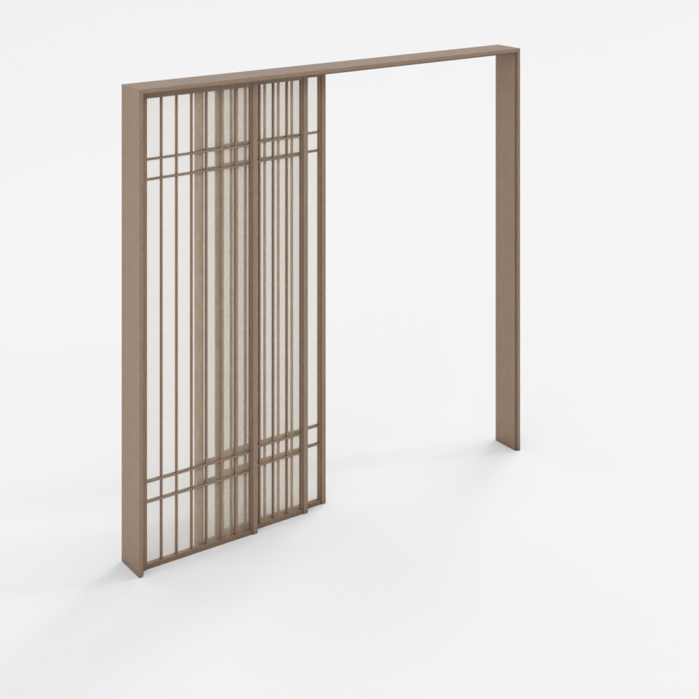 AI移门-宋氏美学-厨房移门-J0013D模型