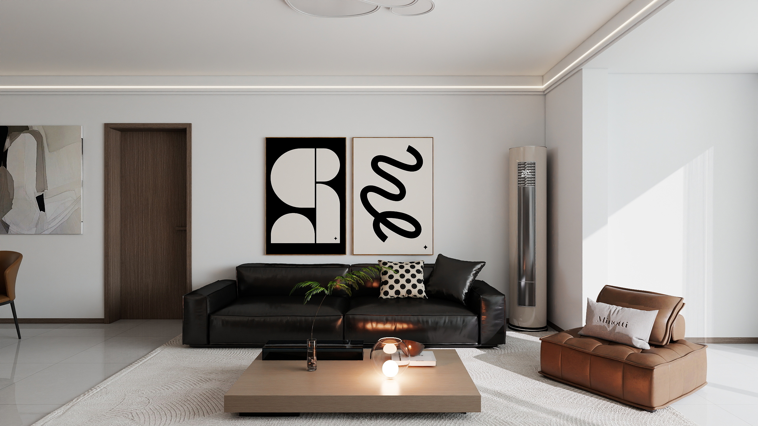 李青越-120平三室现代装修效果图