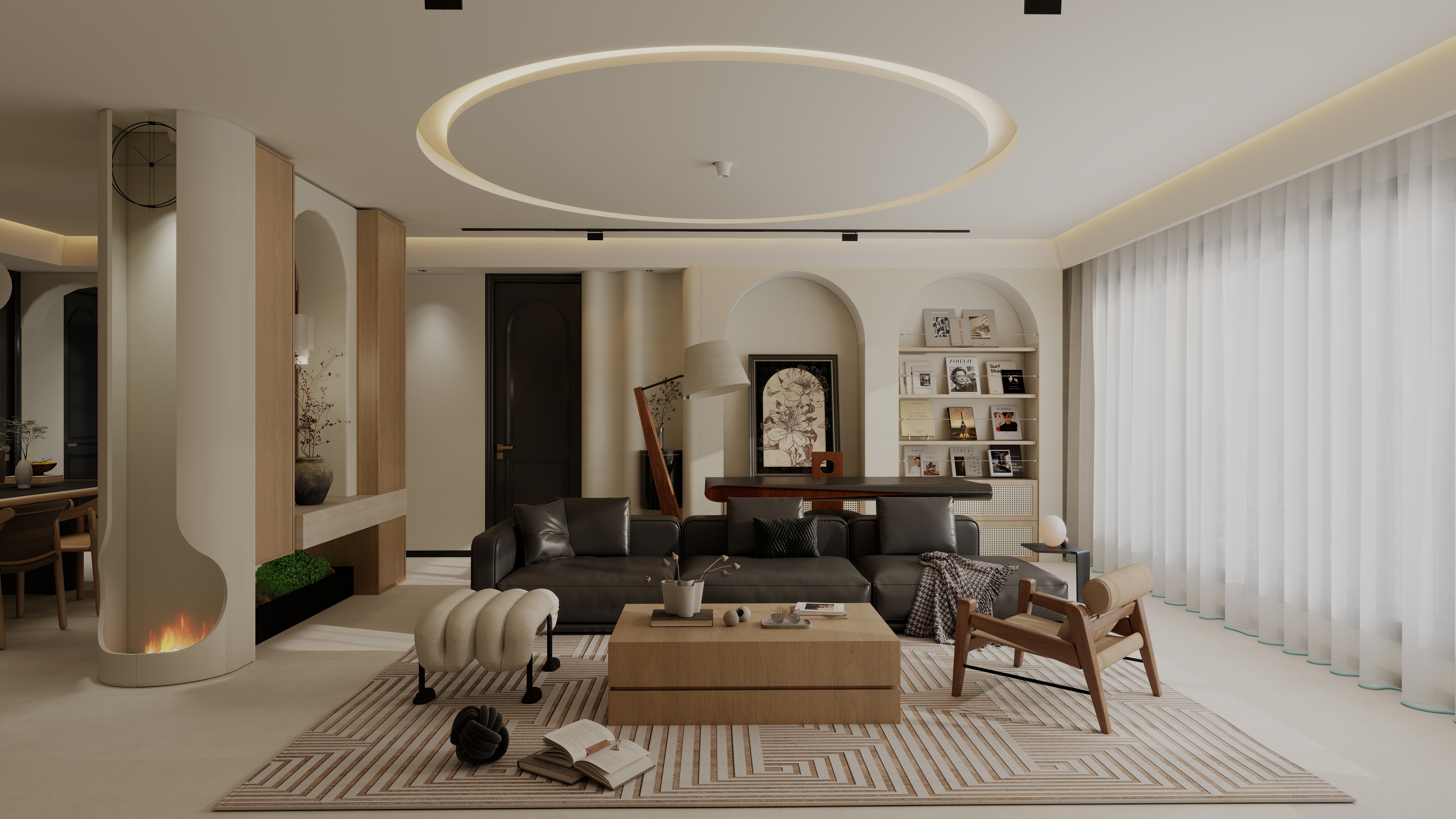 青岛米兰国际装饰-半山1-1-201调整颜色版装修效果图