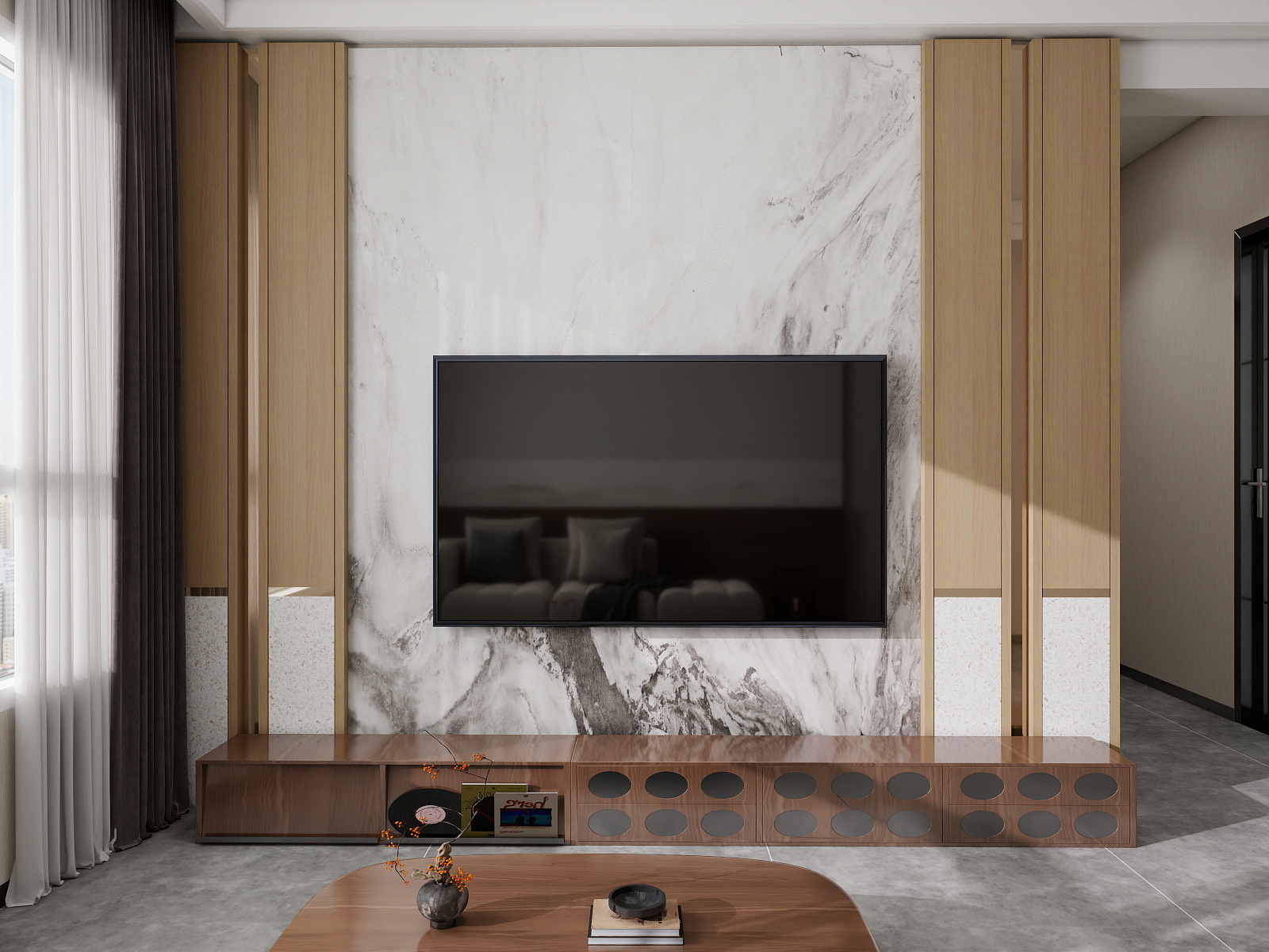 500一套_韩昊霖-新中式2室1厅装修效果图