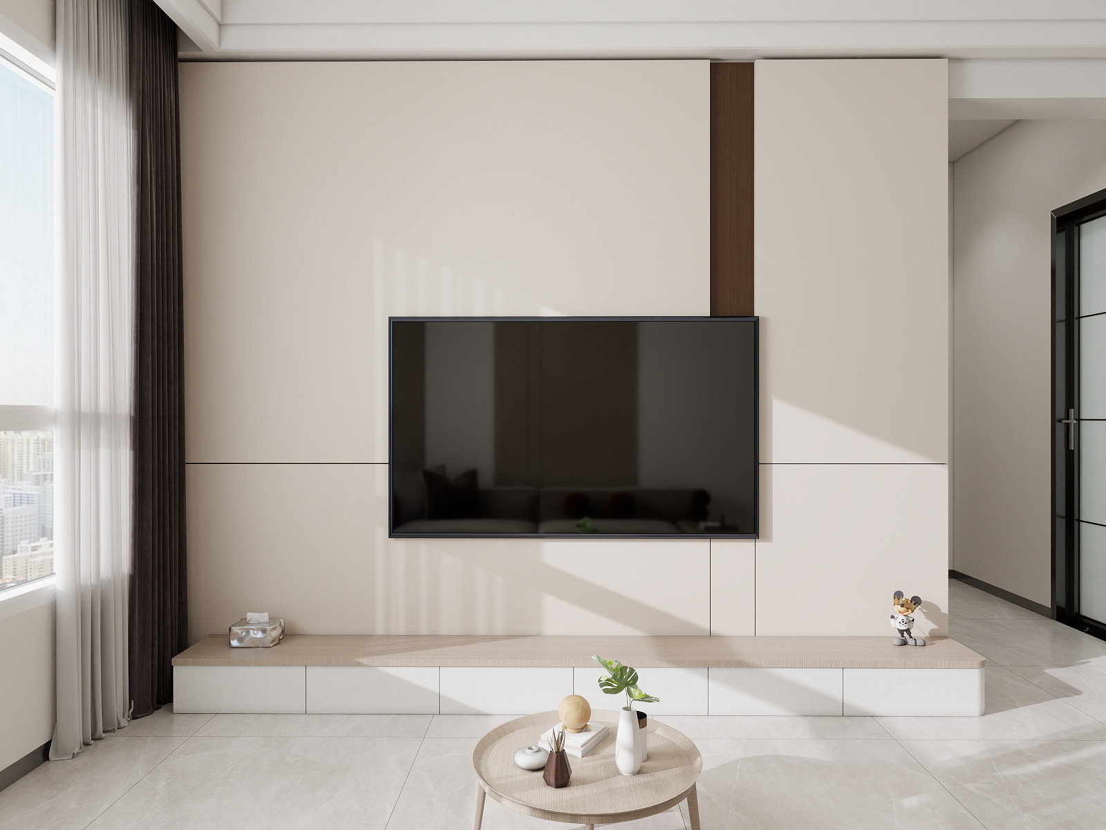 500一套_韩昊霖-现代简约58㎡2室装修效果图