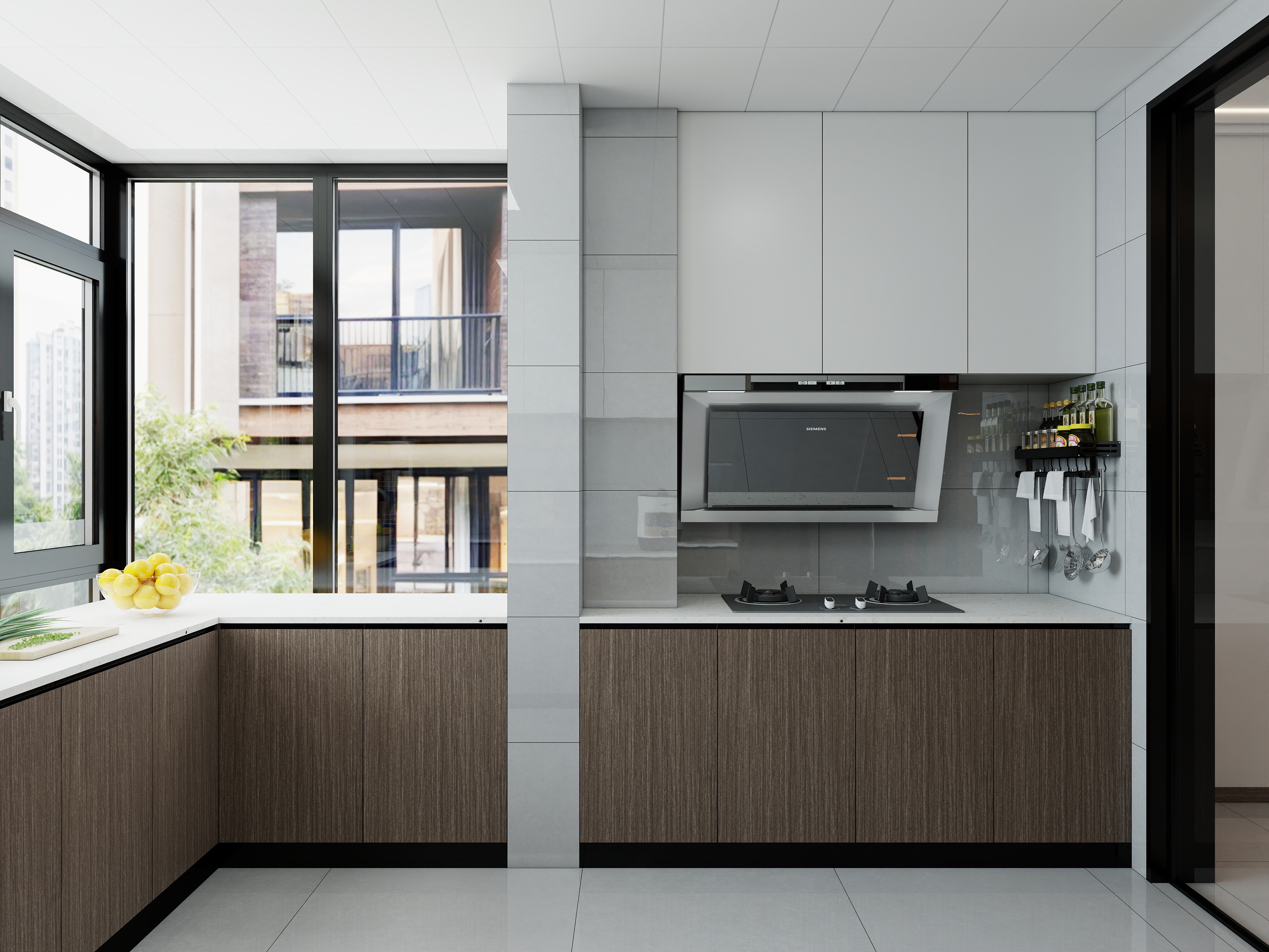 李青越-120平三室现代装修效果图