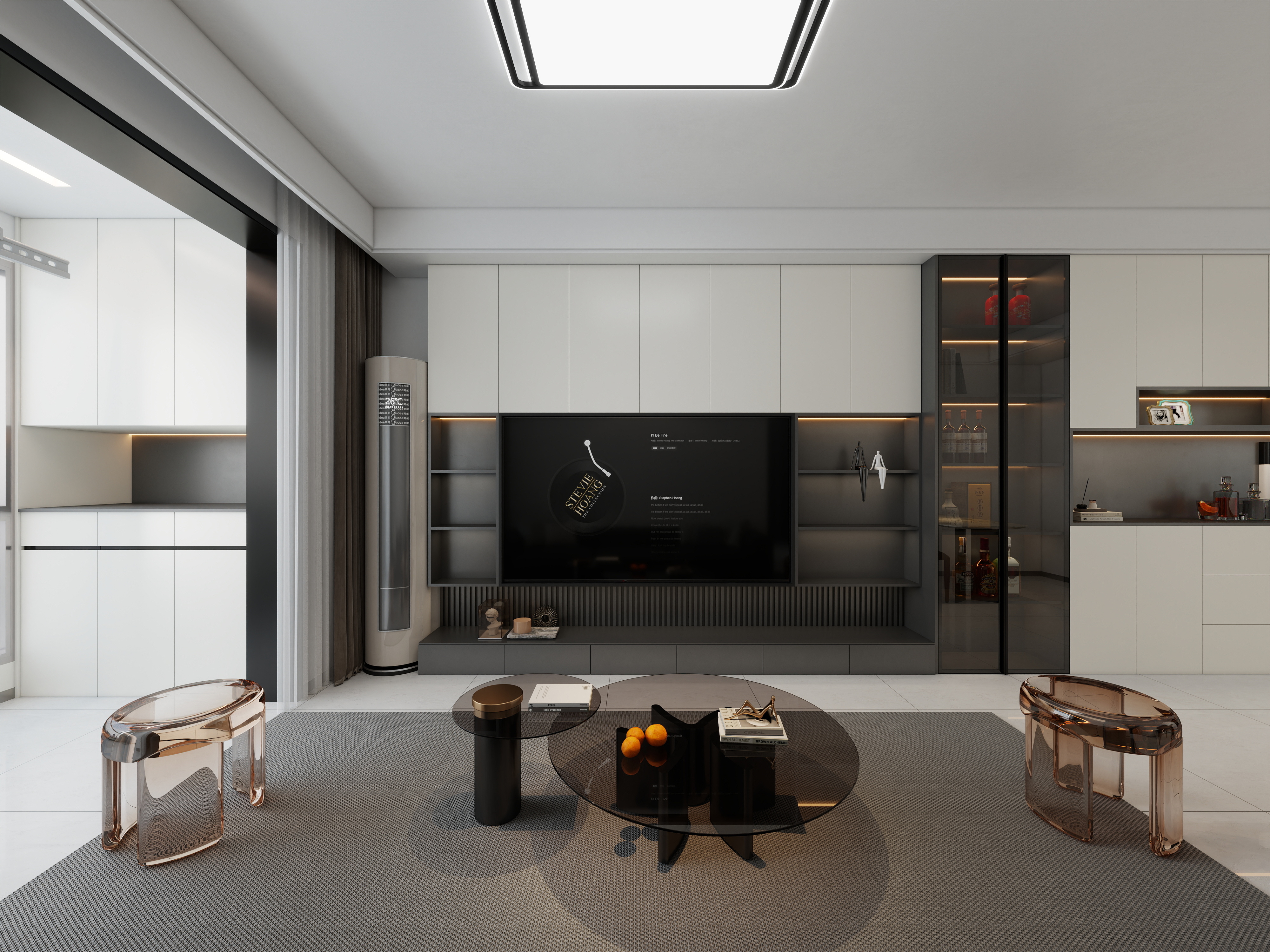 设计师千可-现代简约-悦熙府11.1装修效果图