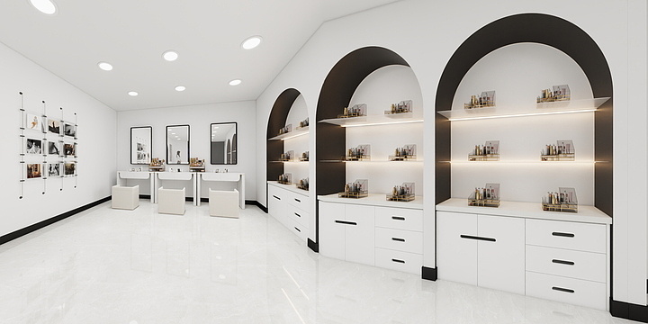 户型改造-周设计-西安美妆店-装修设计方案