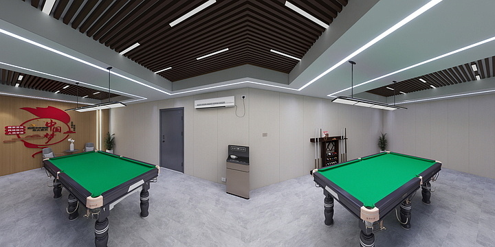 设计师陈亚丽-台球厅-装修设计方案