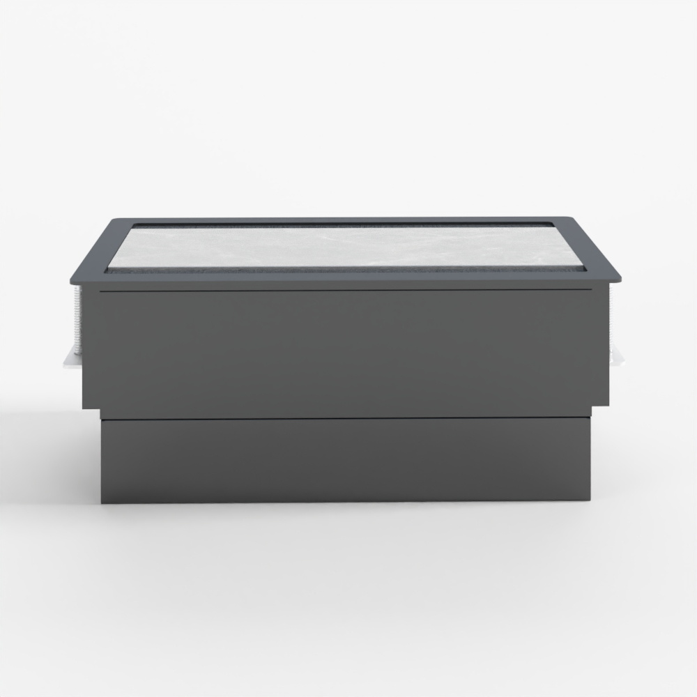 双面翻盖嵌入式桌面插座镶顶款3D模型