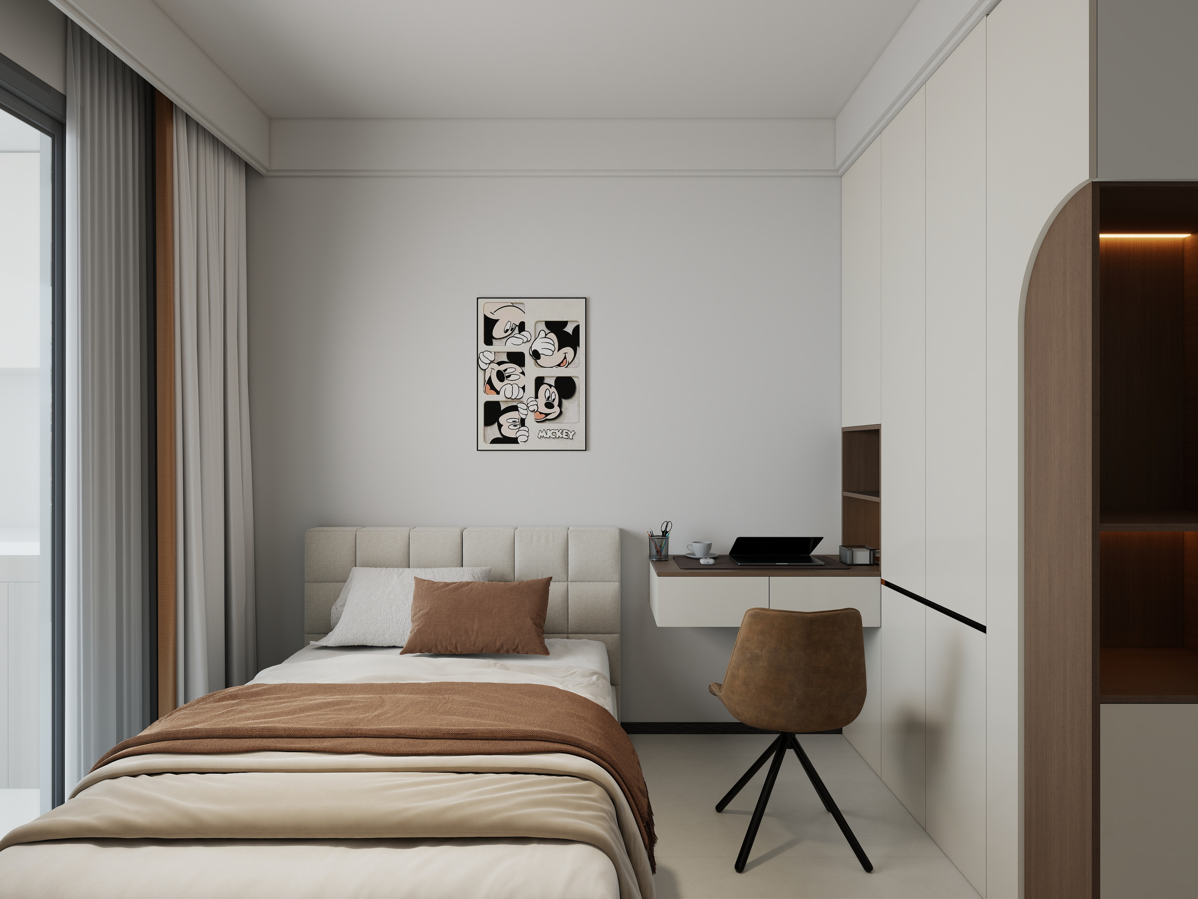 艺雅丽-129平现代简约装修效果图