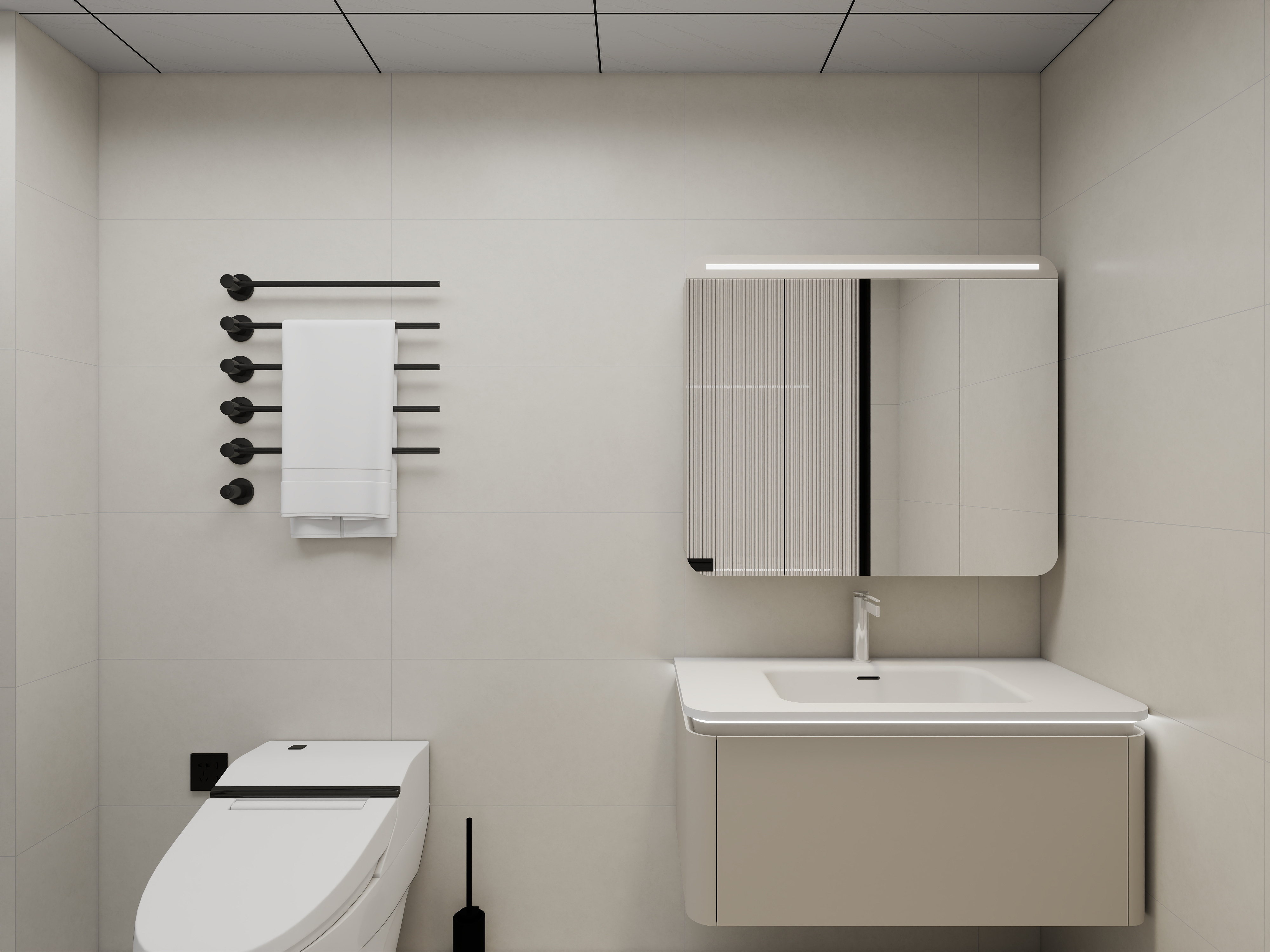 艺雅丽-129平现代简约装修效果图