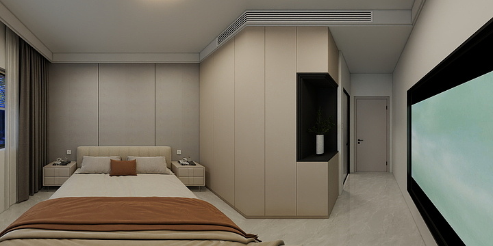 H梓淇-大成春江云锦120㎡3室-装修设计方案