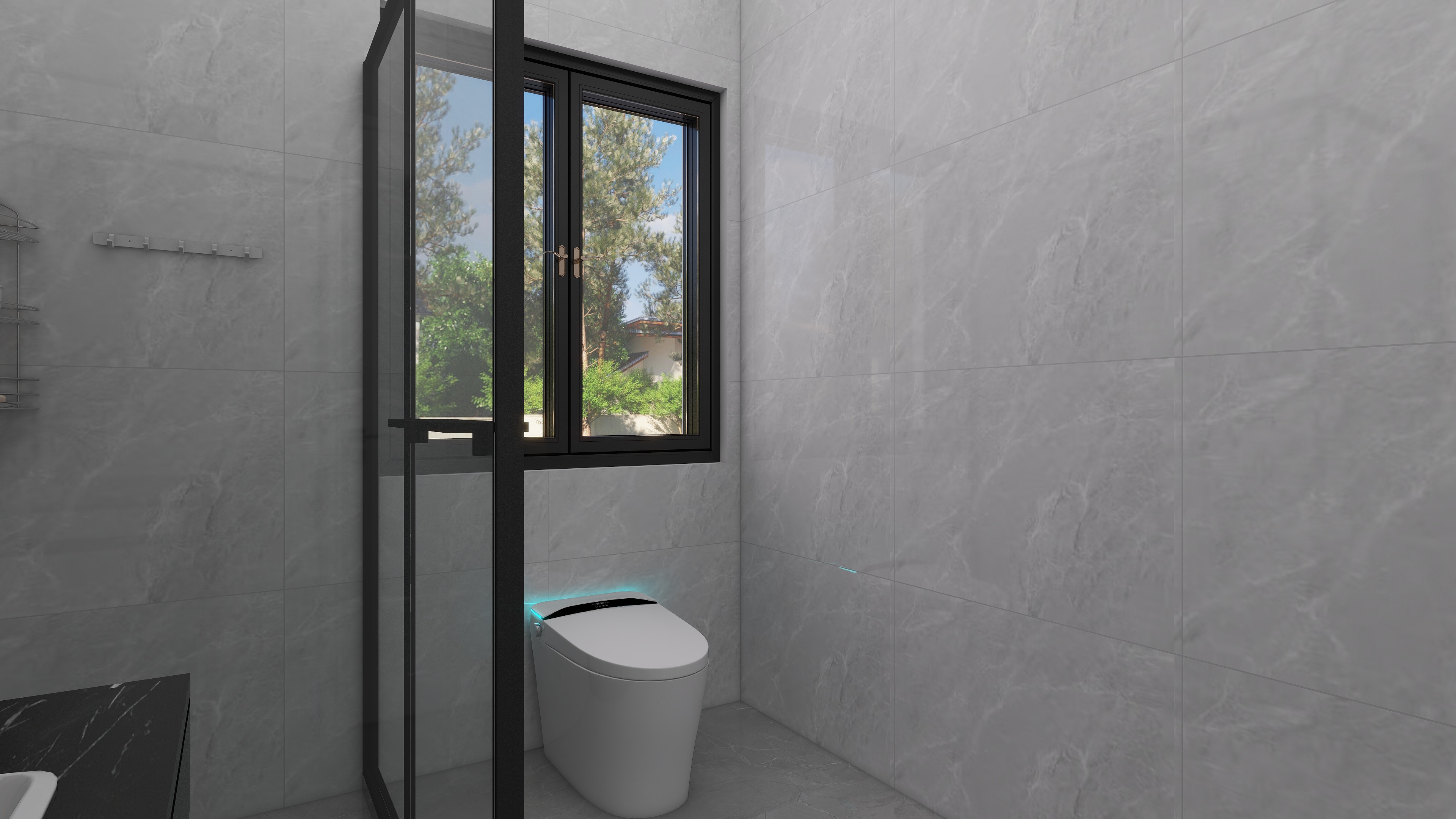 少年已不年少了-600㎡别墅7室一层卫生间装修效果图第1张