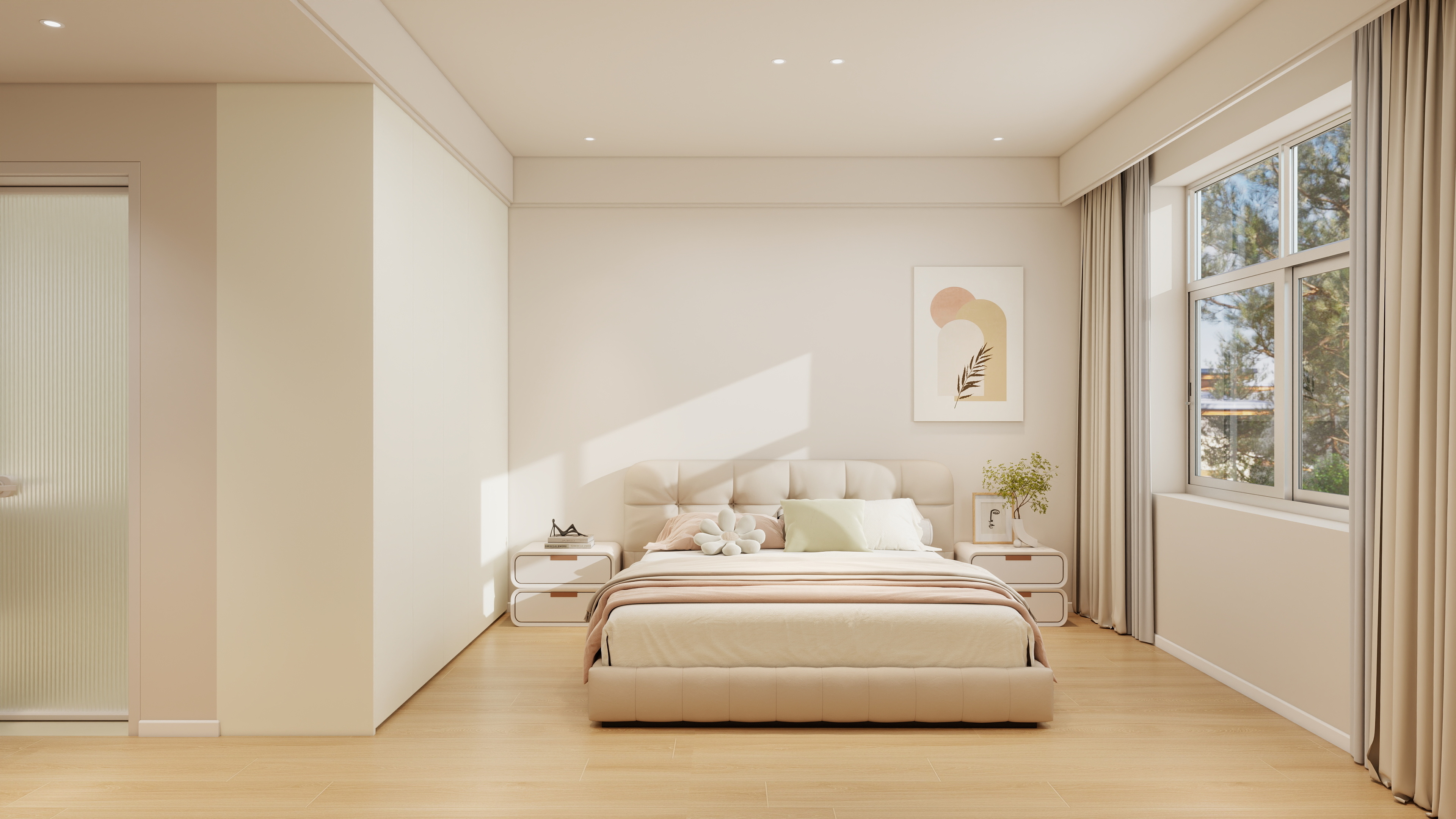 STARS星空设计-奶油风装修效果图